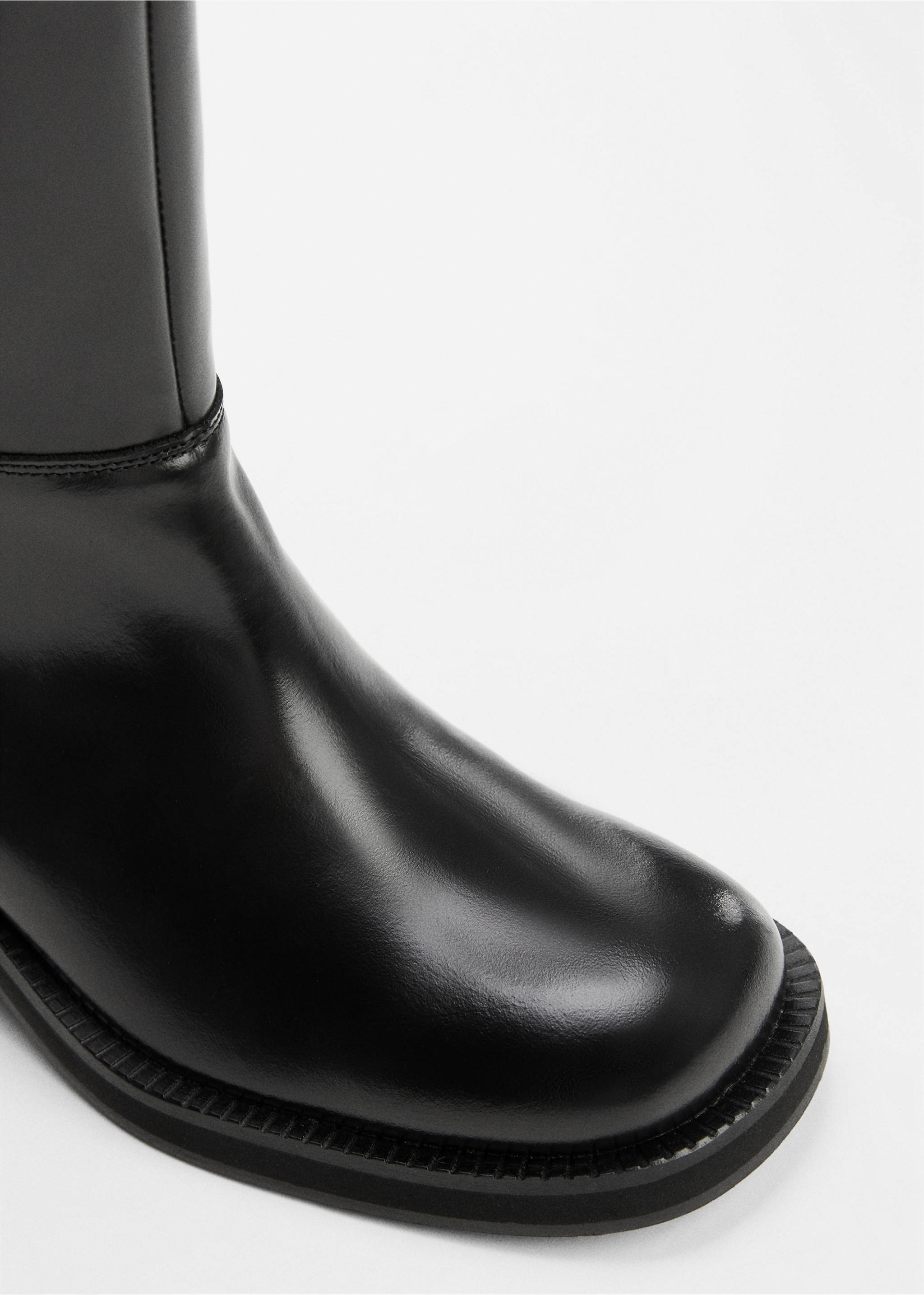Bottes cuir fermeture Éclair - Détail de l'article 2, Noir. Ref: 57096007-00.