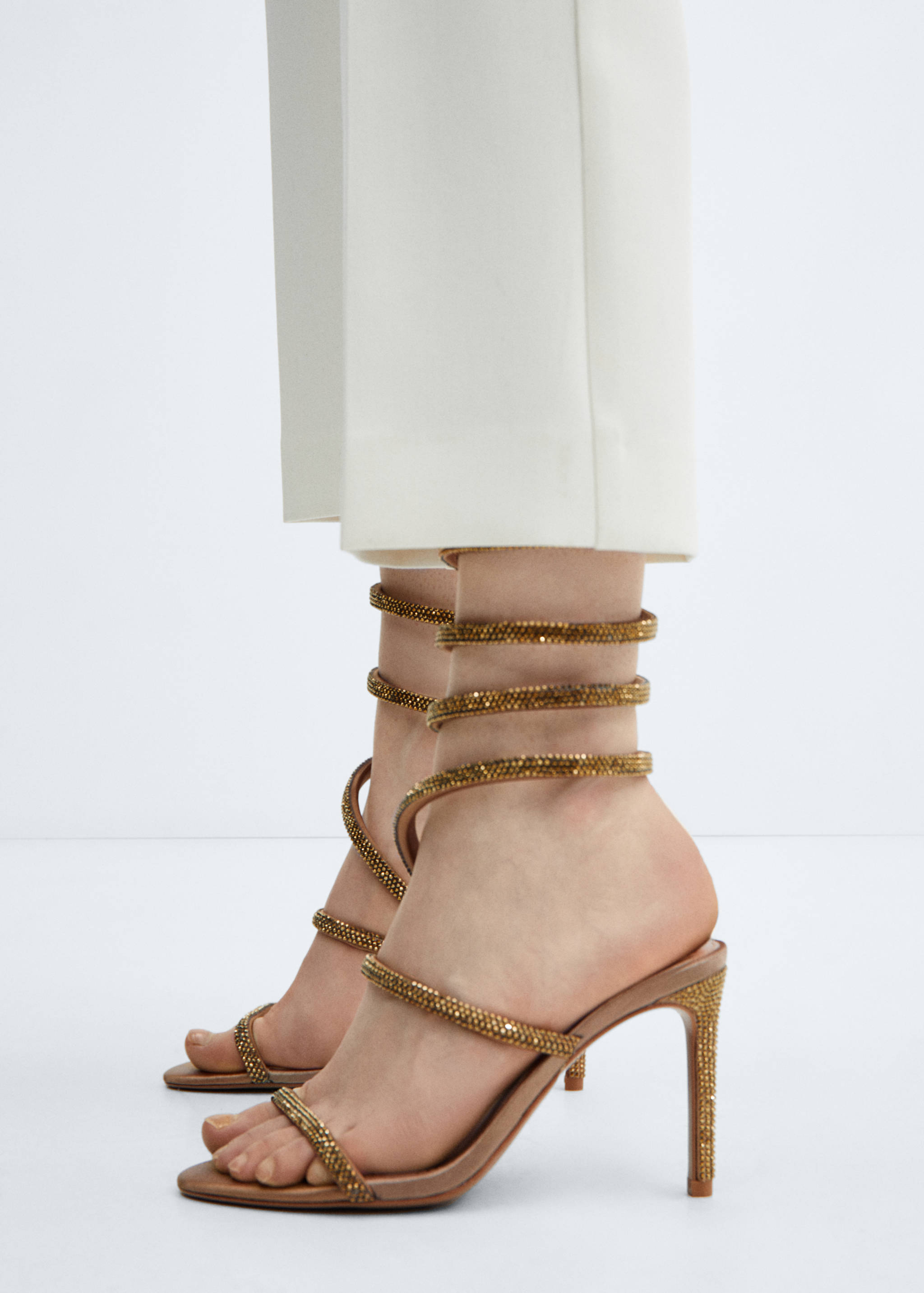 Sandales talon lanière strass - Détail de l'article 9