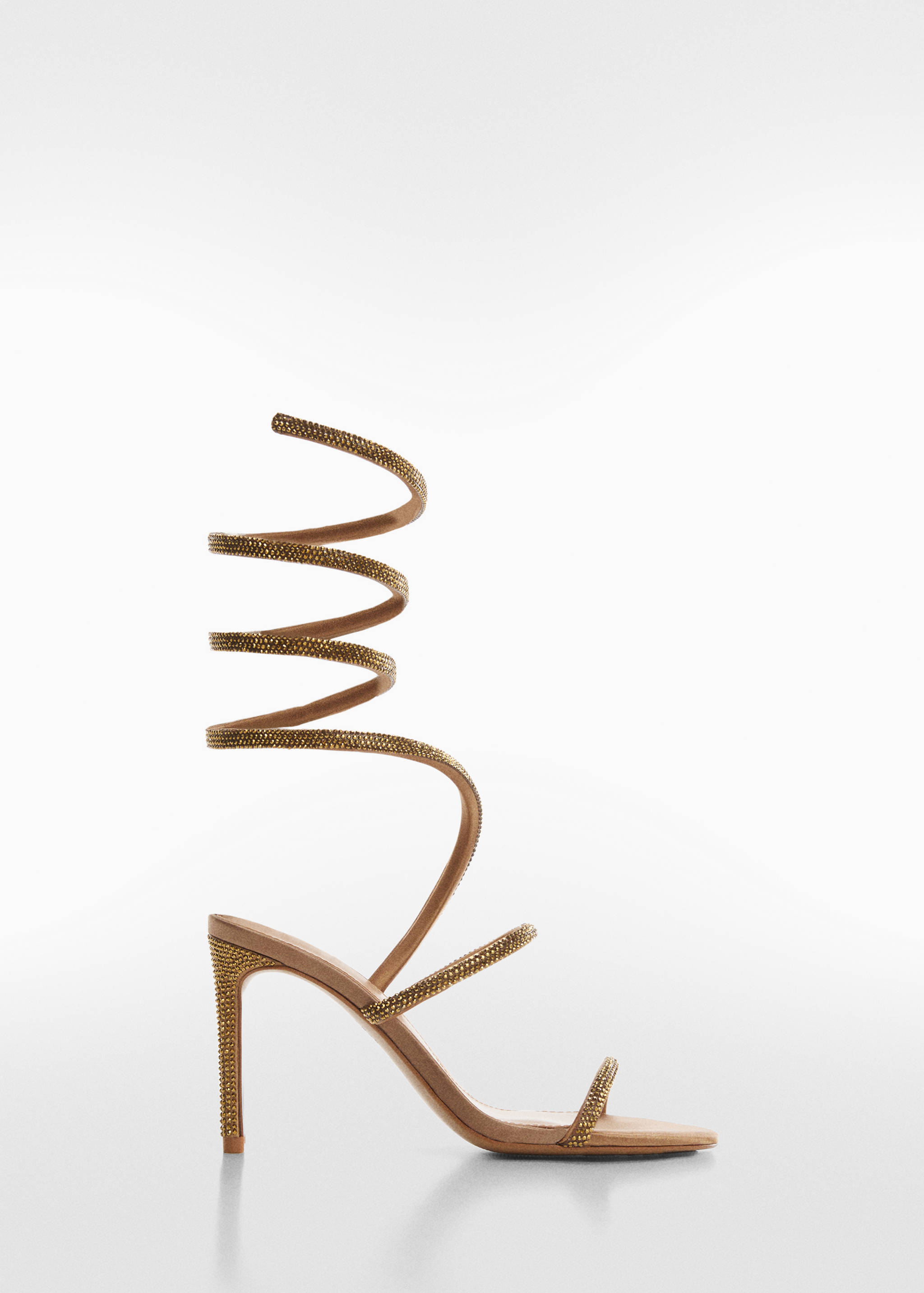 Sandales talon lanière strass - Article sans modèle