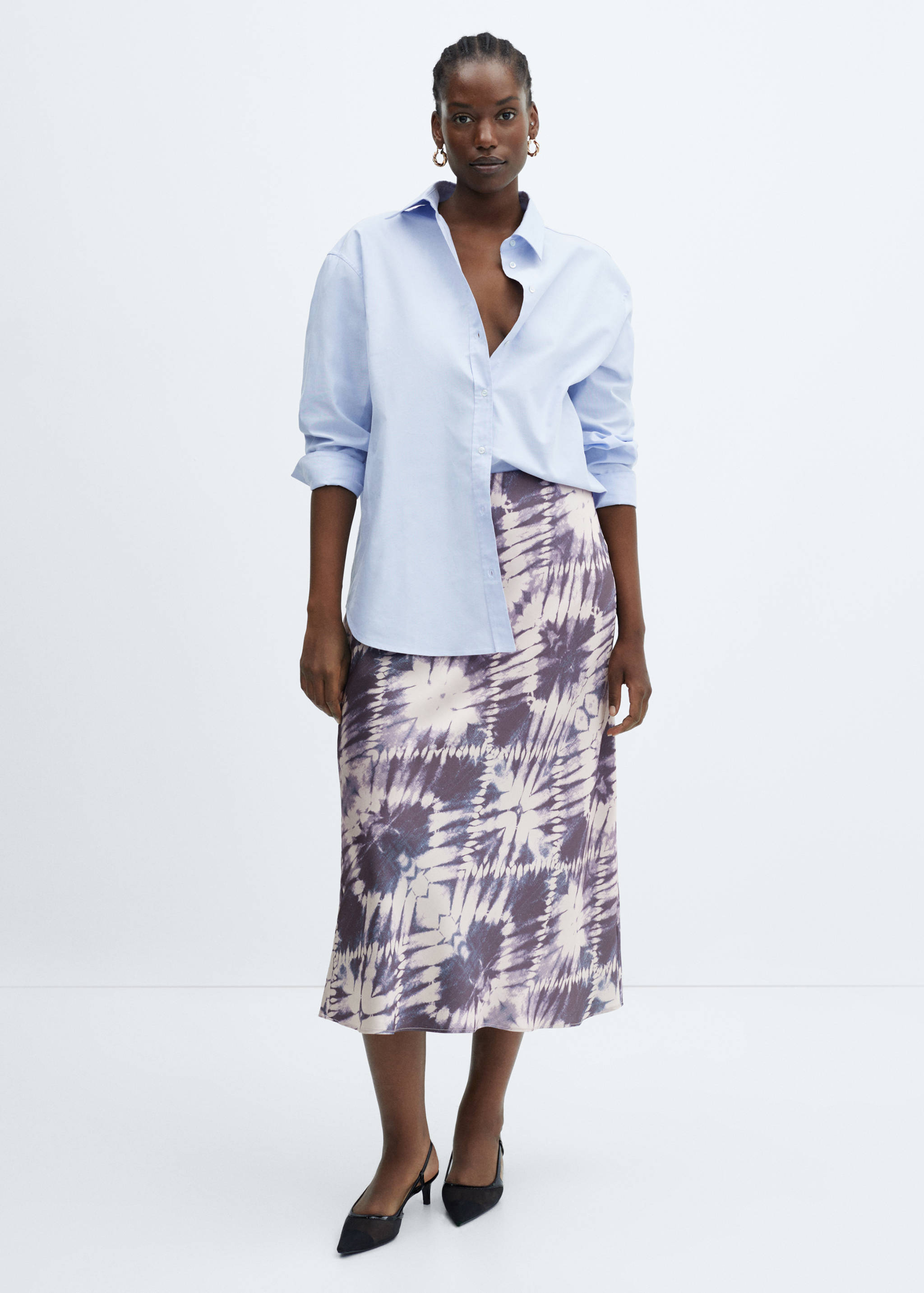 Jupe tie and dye satinée - Détail de l'article 3