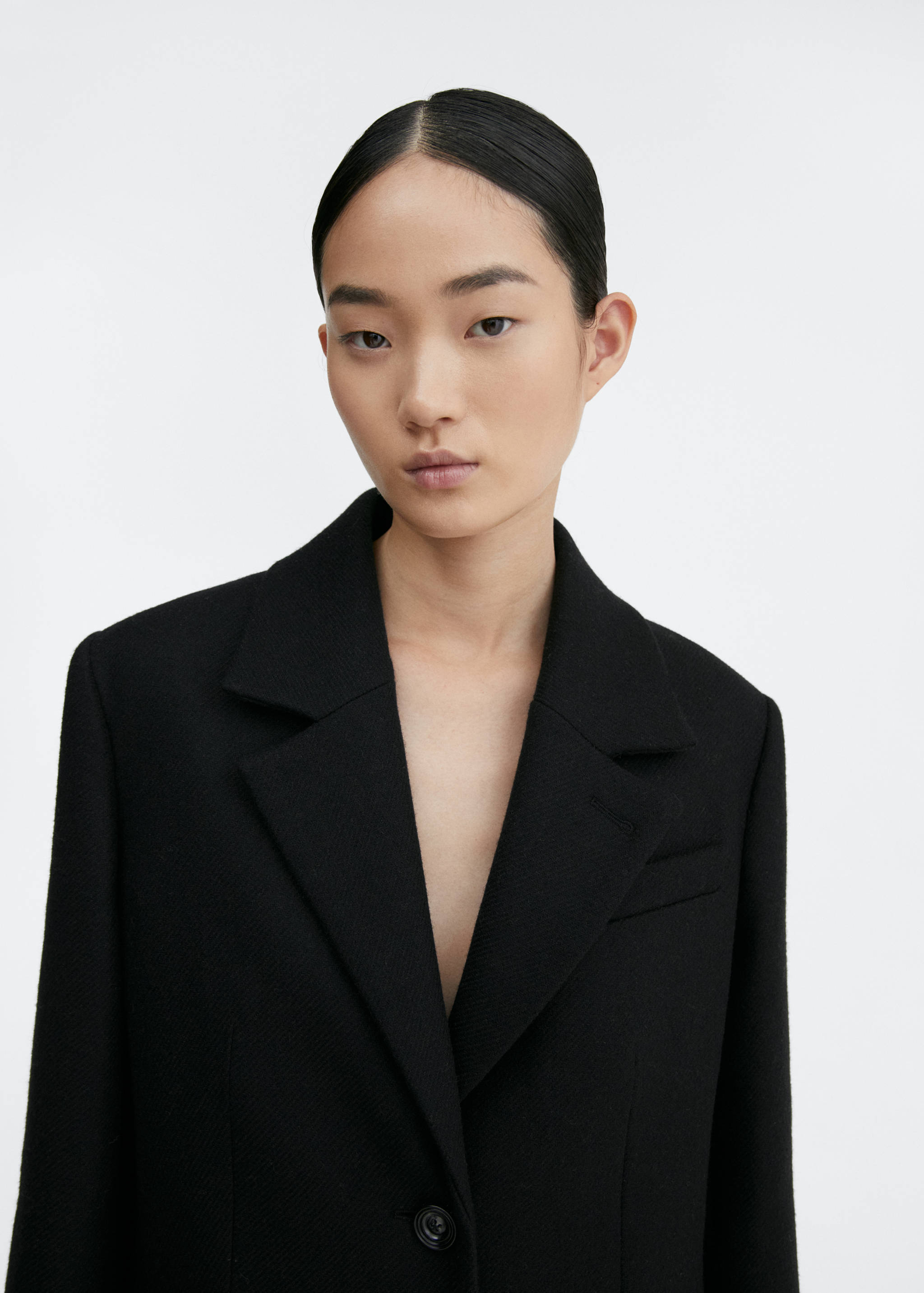 Structured wool coat - Details of the article 1