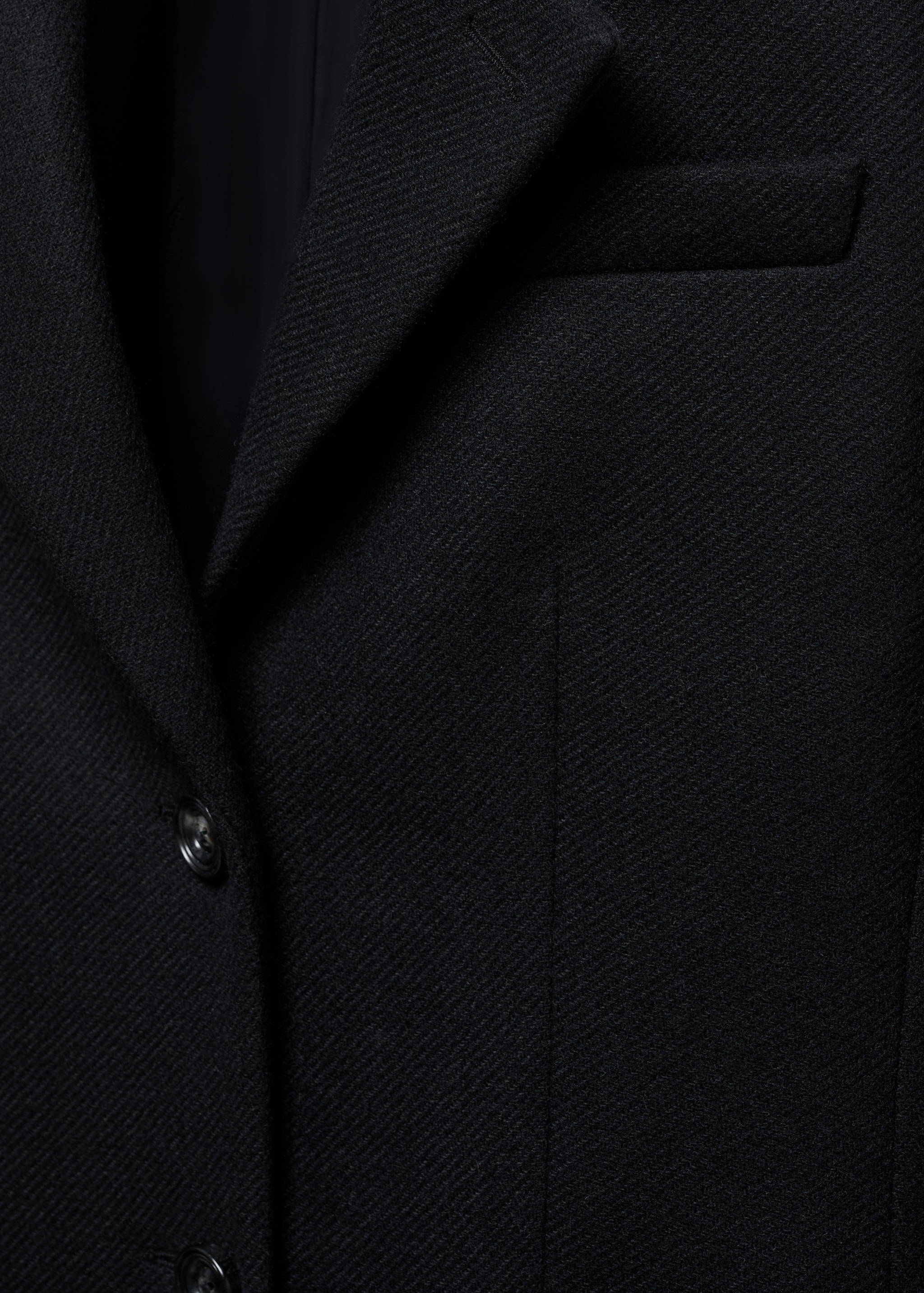 Structured wool coat - Details of the article 8