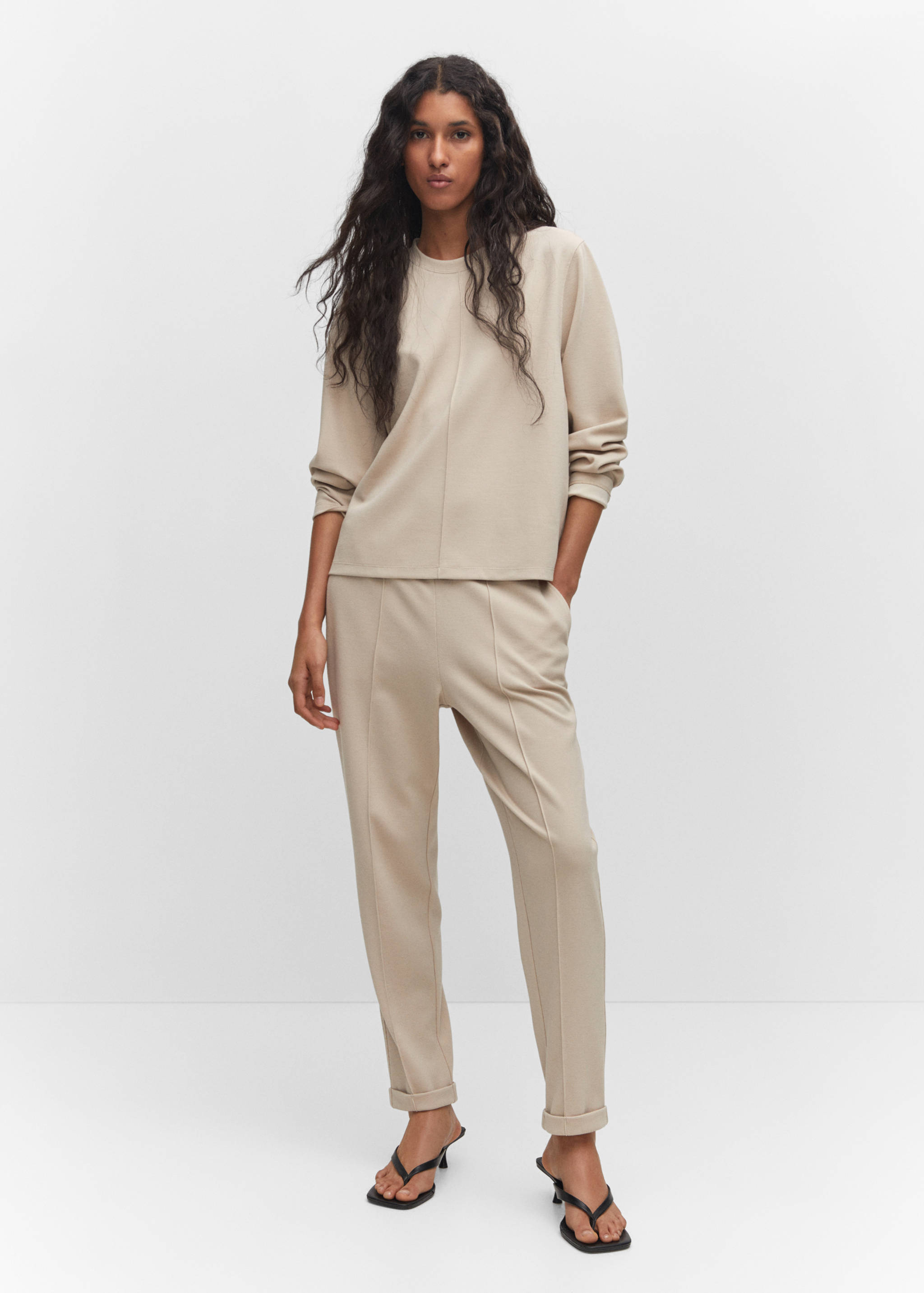 Decorative stitching sweatshirt - General plane