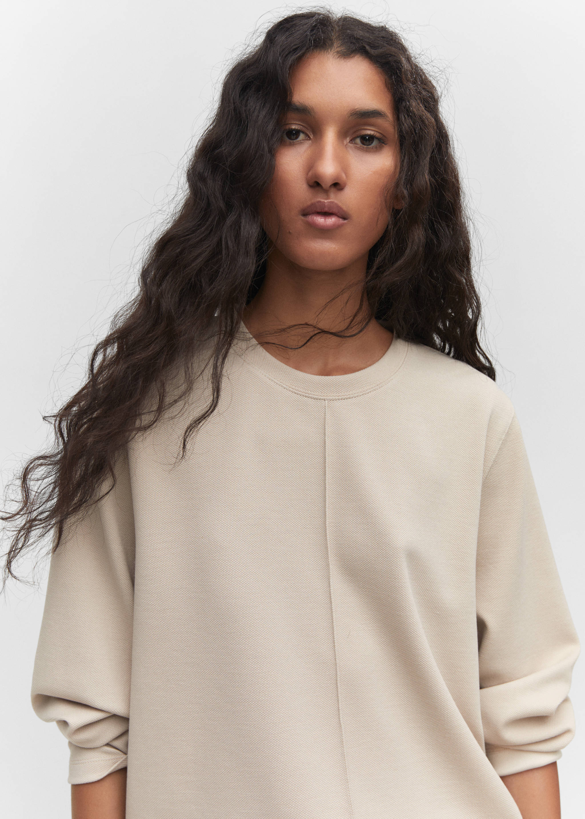 Decorative stitching sweatshirt - Details of the article 1