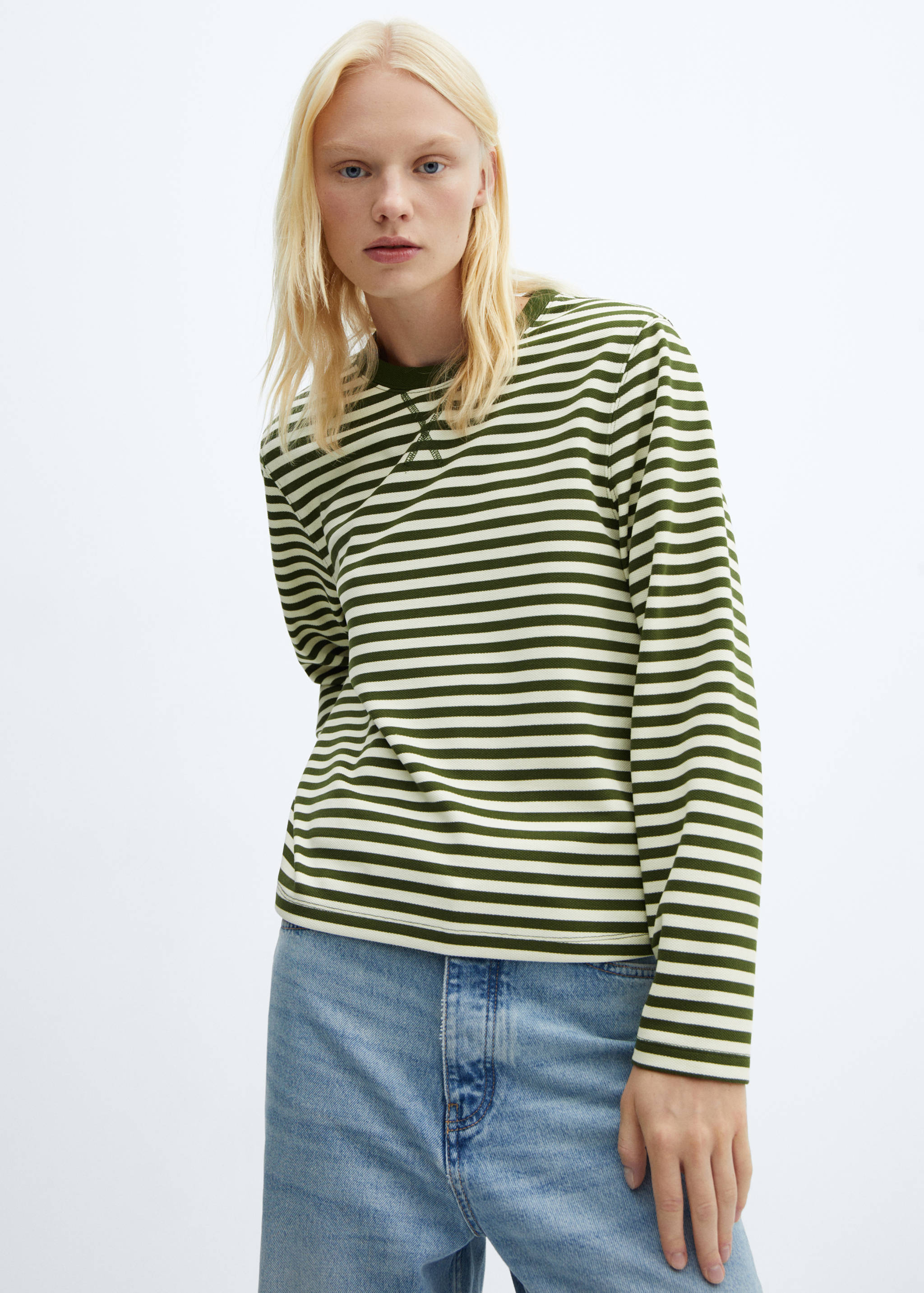 Striped sweatshirt - Medium plane