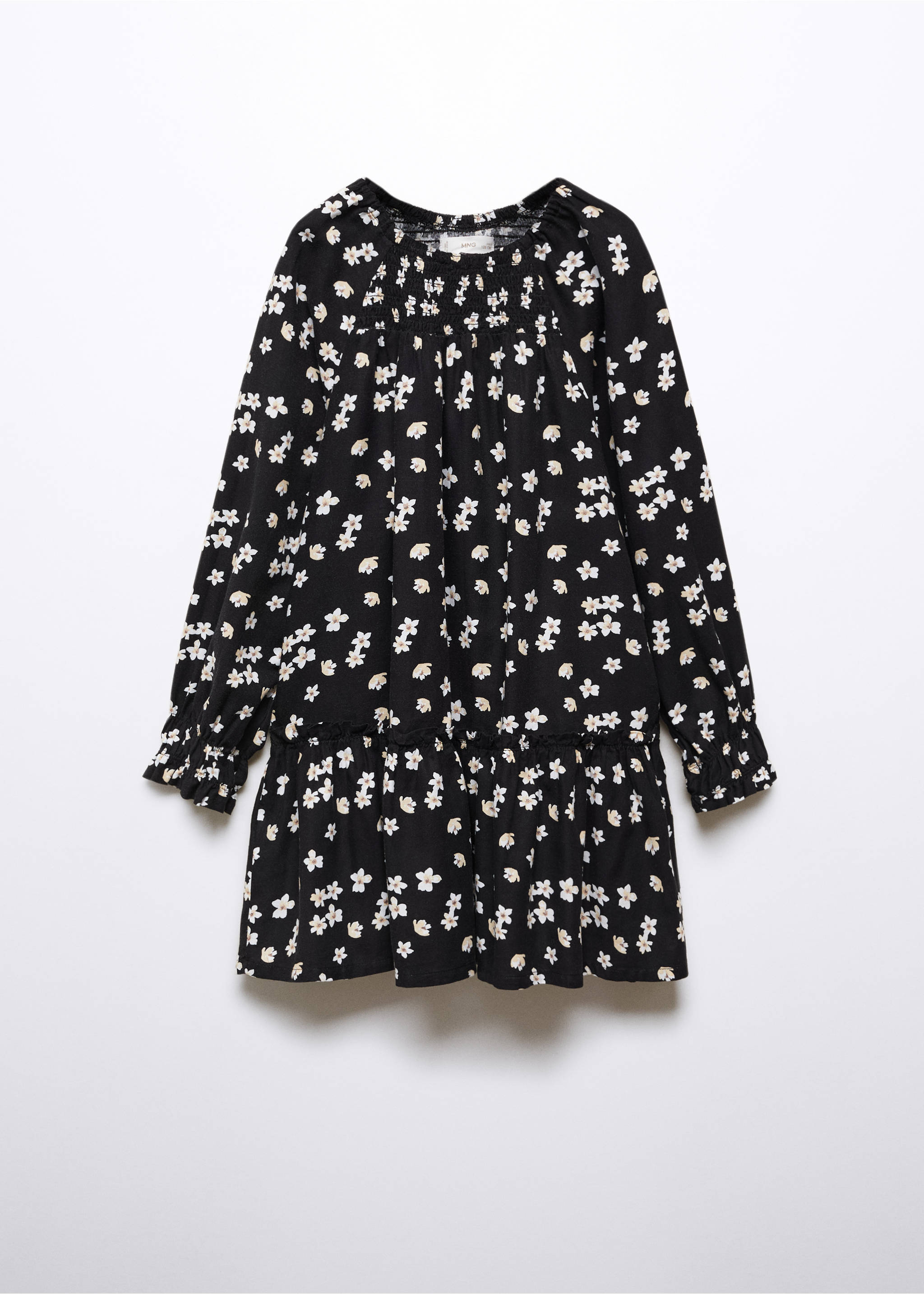 Floral print dress - Article without model, Black. Ref: 57096716-00.