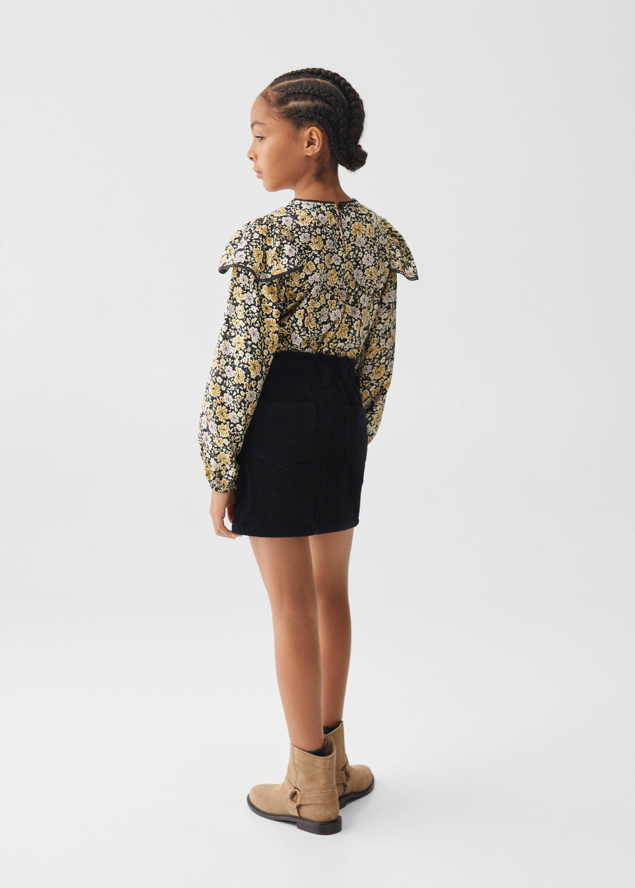 Corduroy cotton skirt - Reverse of the article