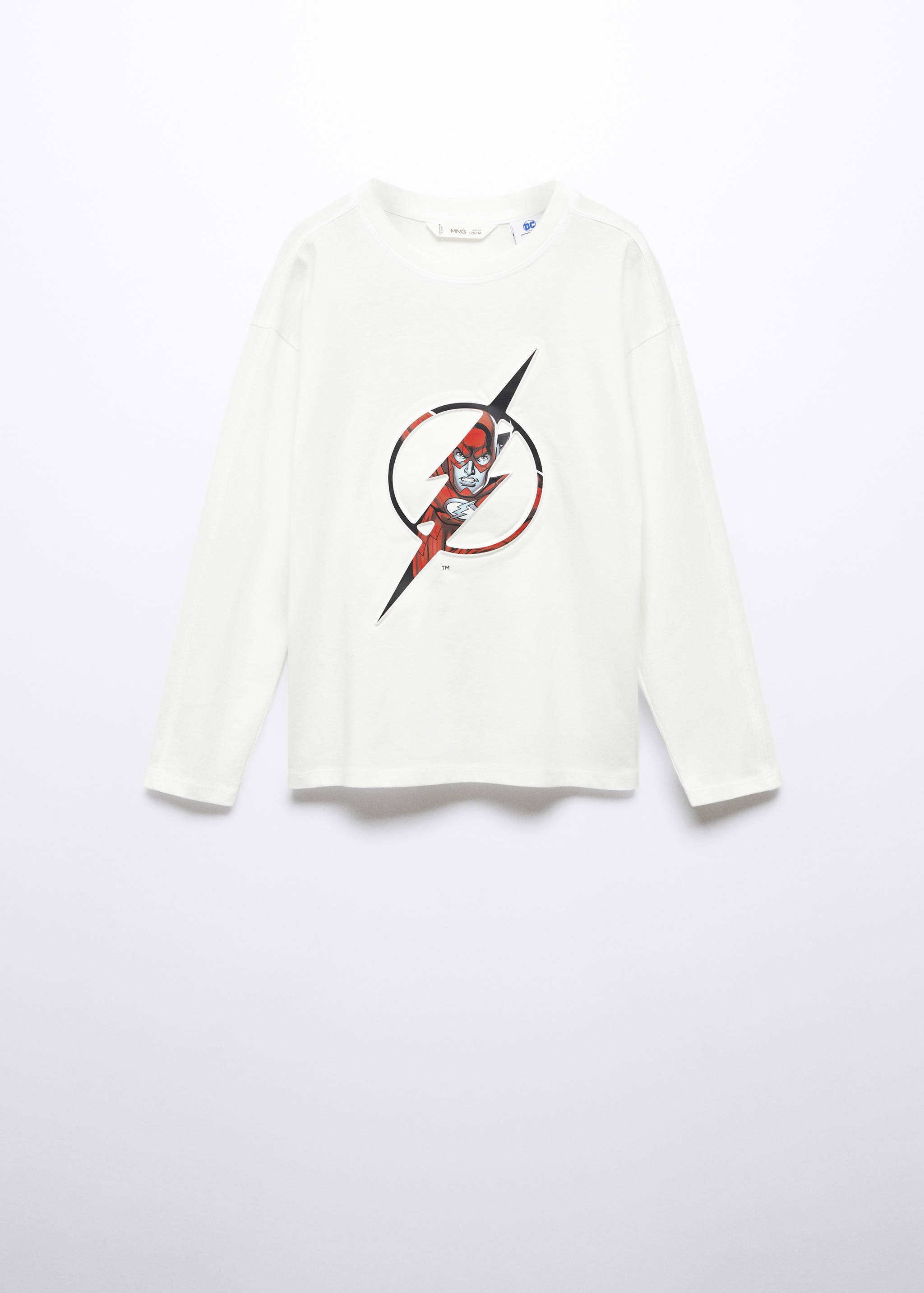 Baumwoll-T-Shirt mit Superheldmotiv - Artikel ohne Model