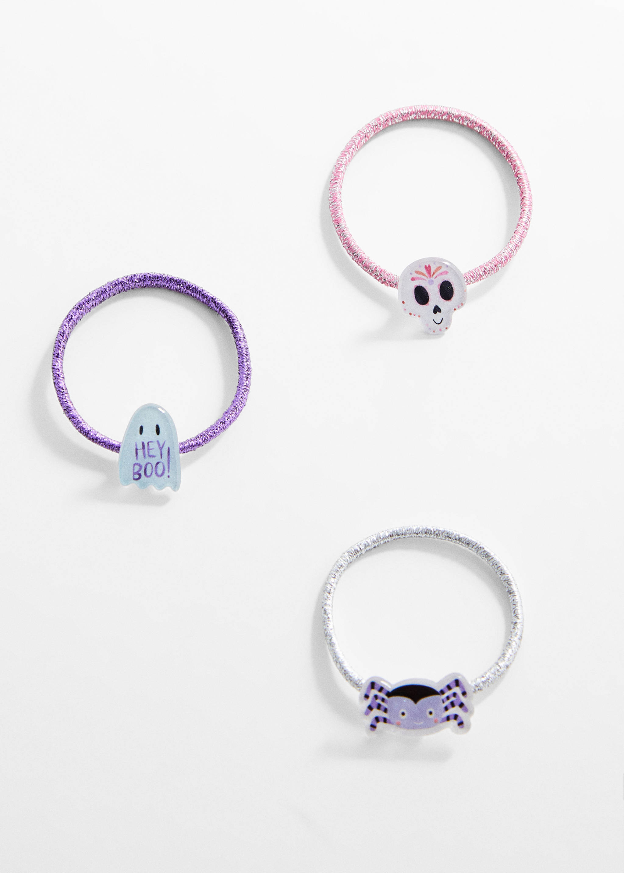3er-Pack Halloween-Haargummis - Artikel ohne Model