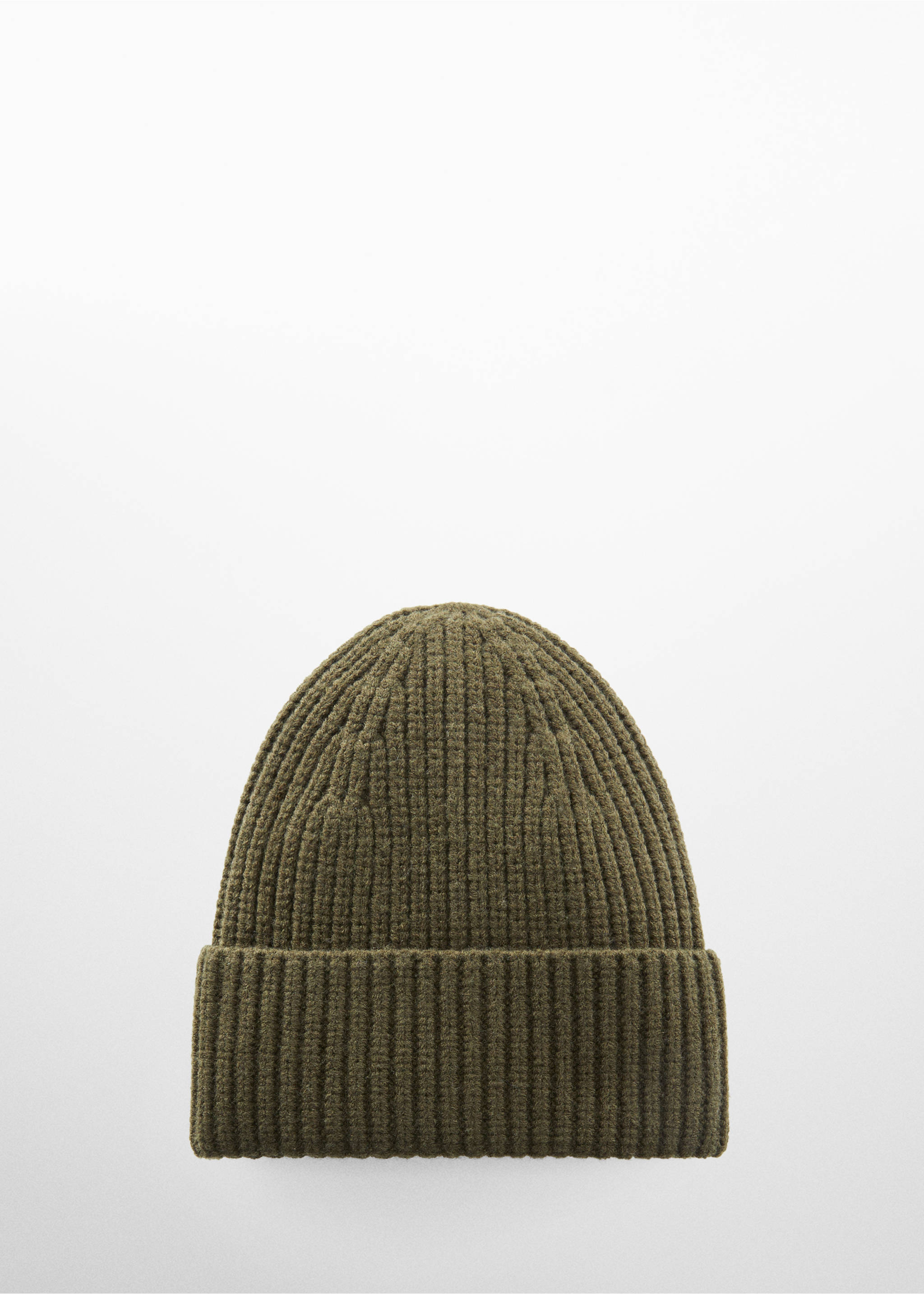 Strickmütze aus Wollgemisch - Artikel ohne Model, Khaki. Ref: 57097714-00.