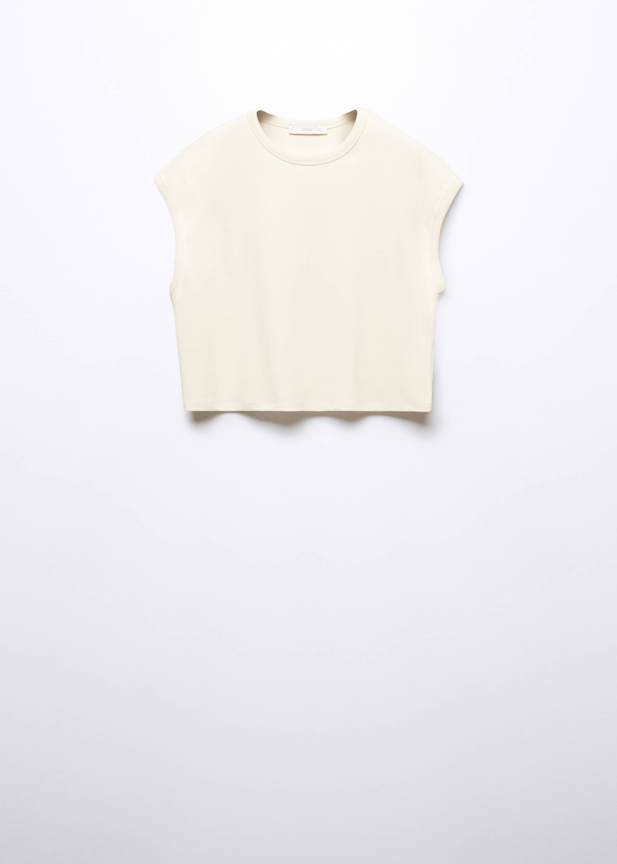 Cotton sleeveless t-shirt - Article without model