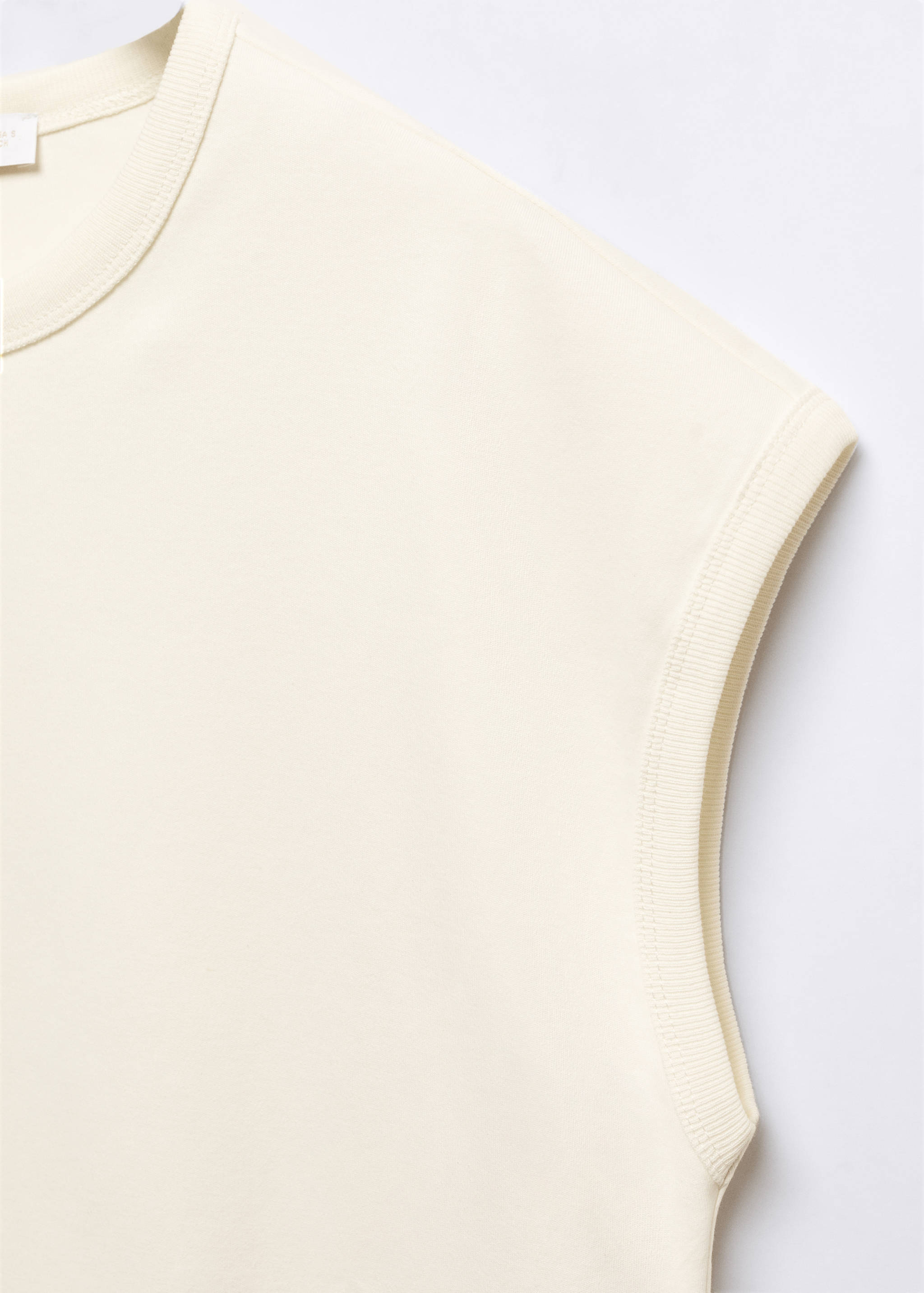 Cotton sleeveless t-shirt - Details of the article 8