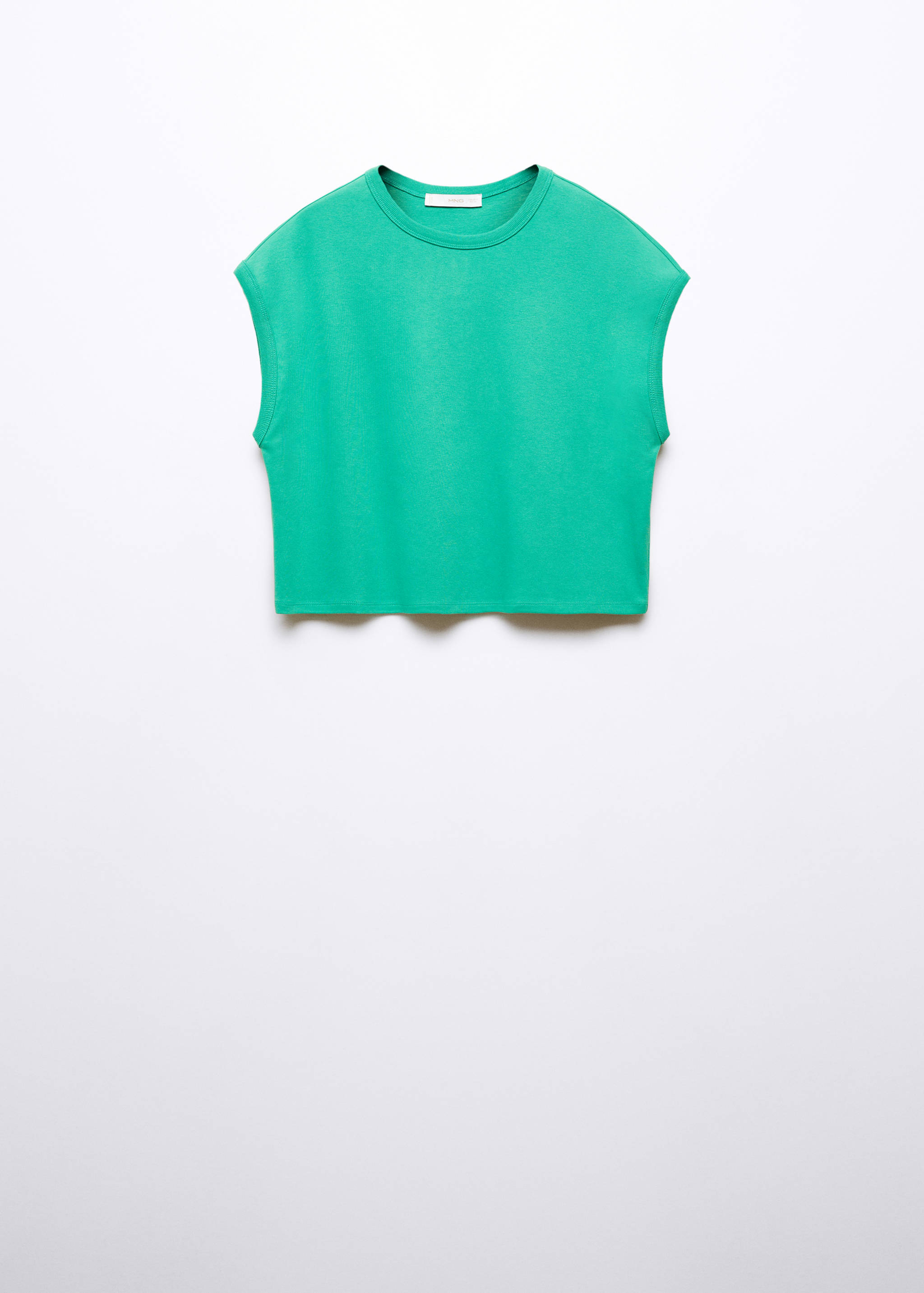 Cotton sleeveless t-shirt - Article without model
