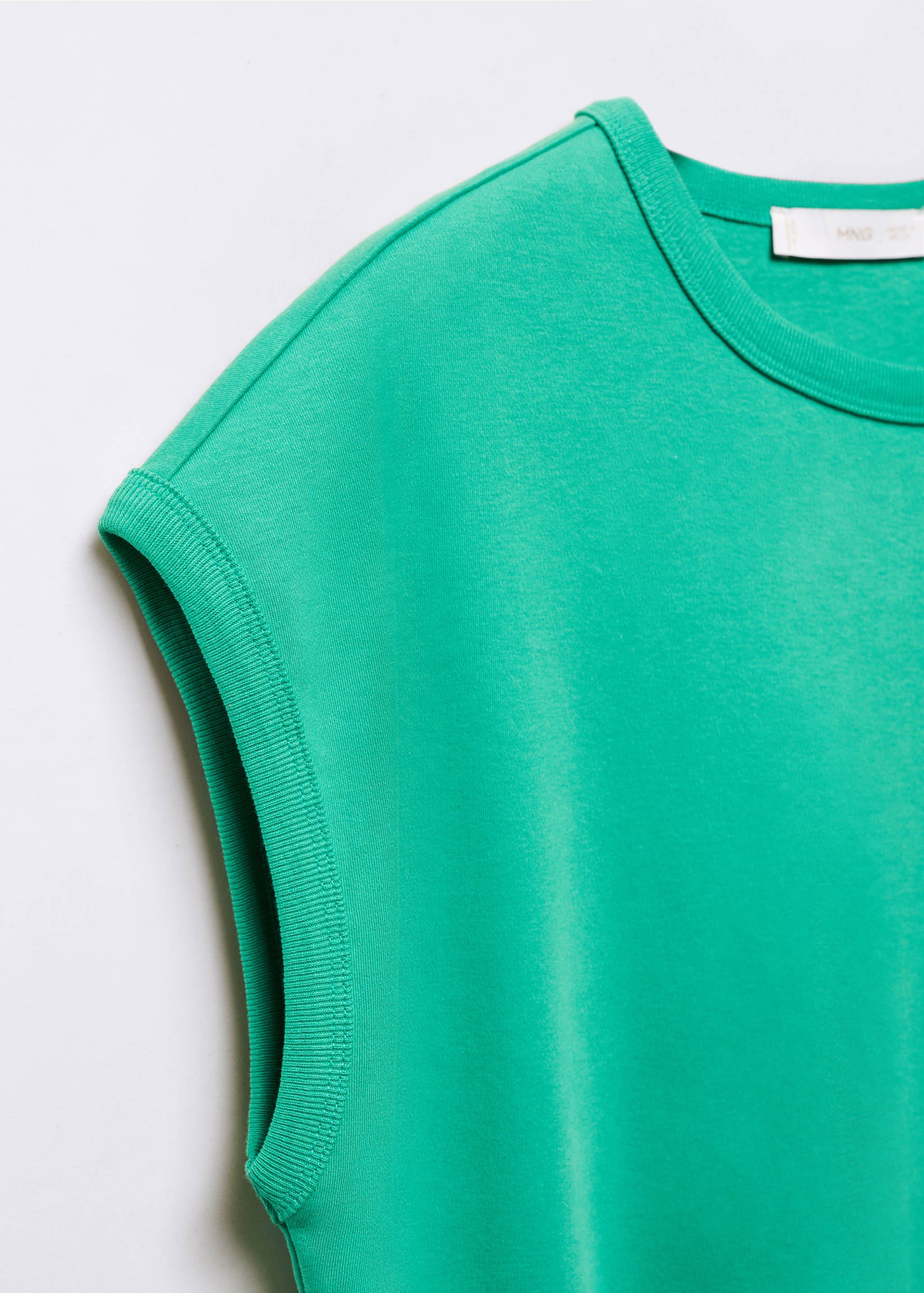 Cotton sleeveless t-shirt - Details of the article 8