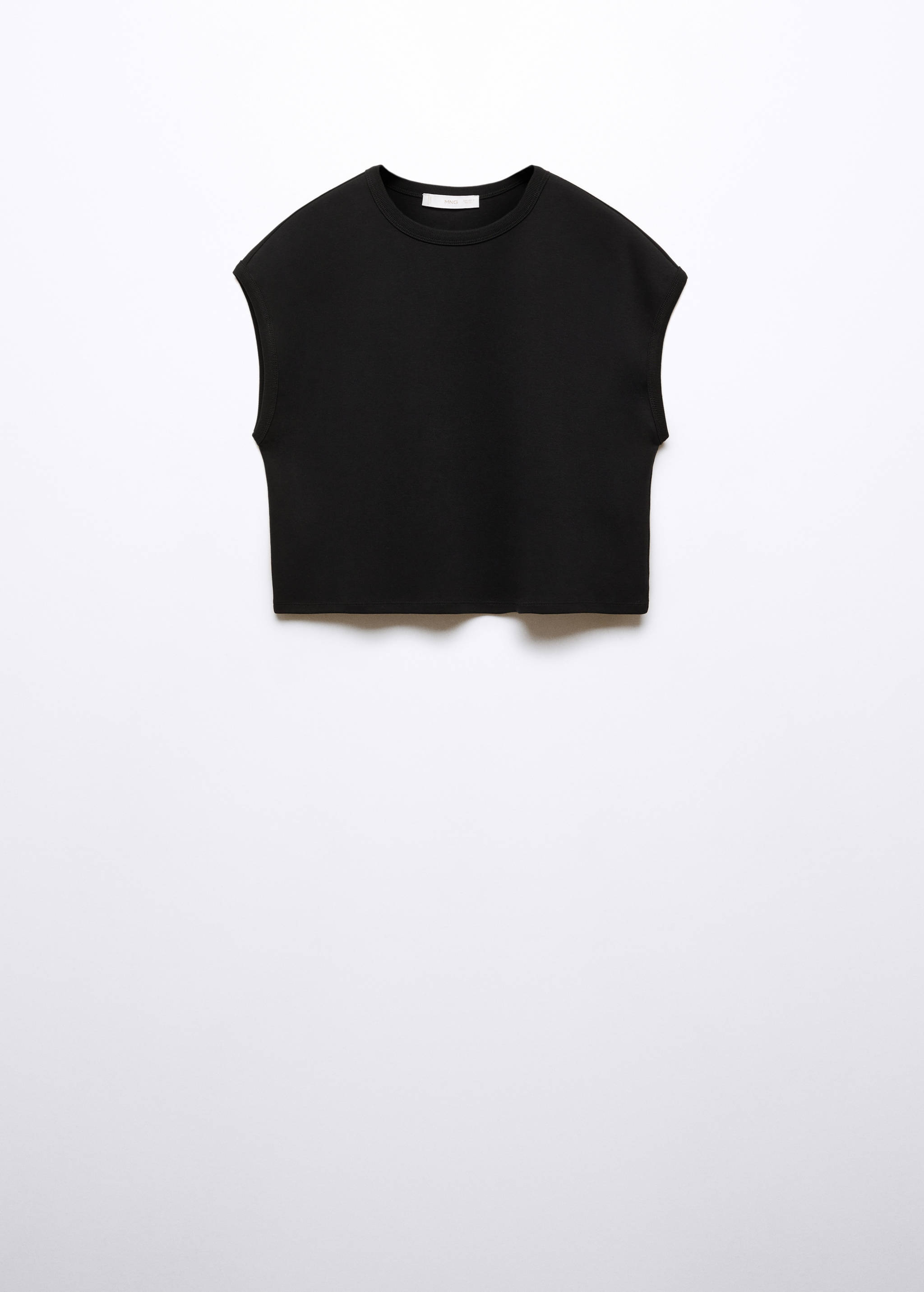 Cotton sleeveless t-shirt - Article without model