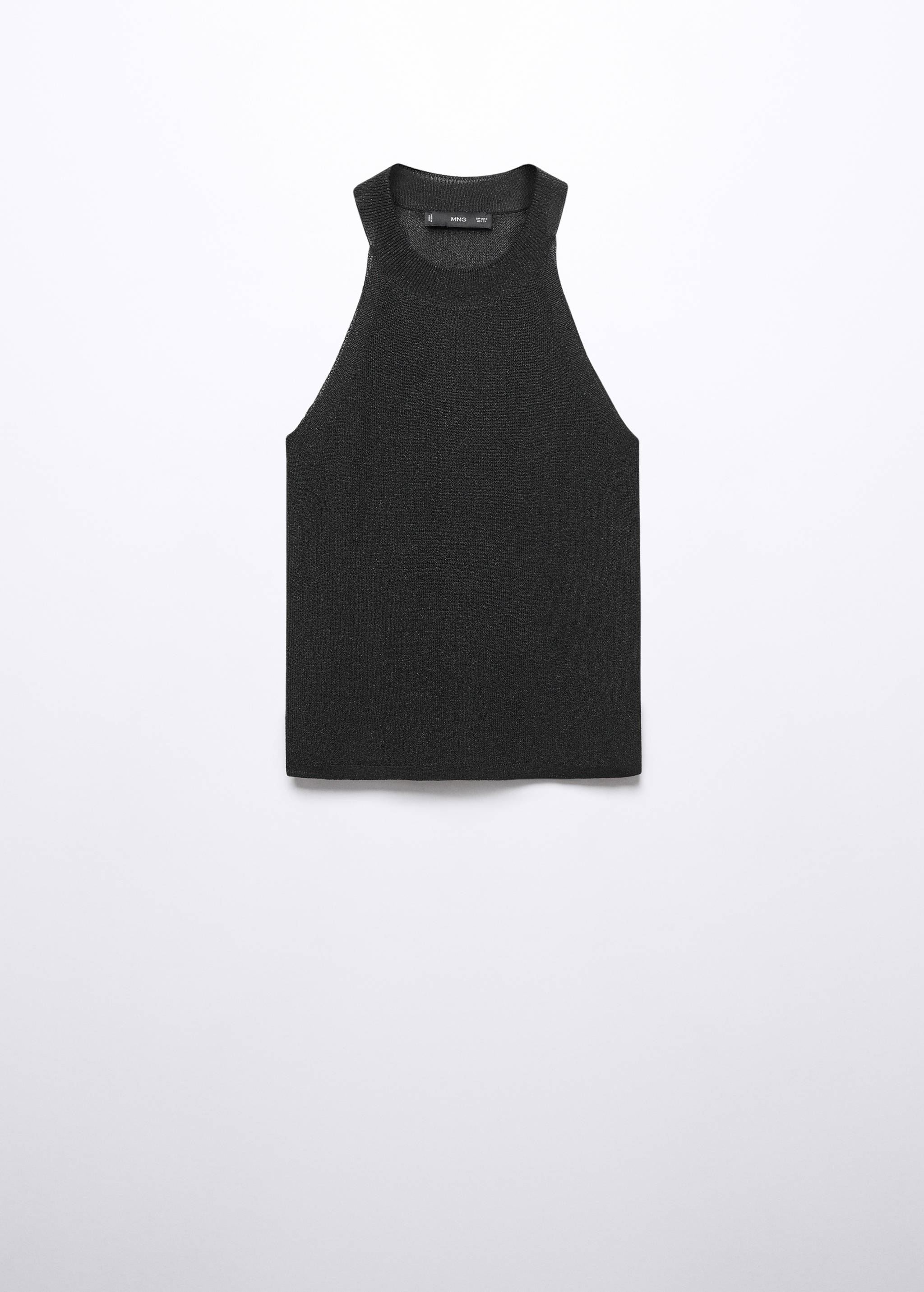 Top halter maglia lurex - Articolo senza modello