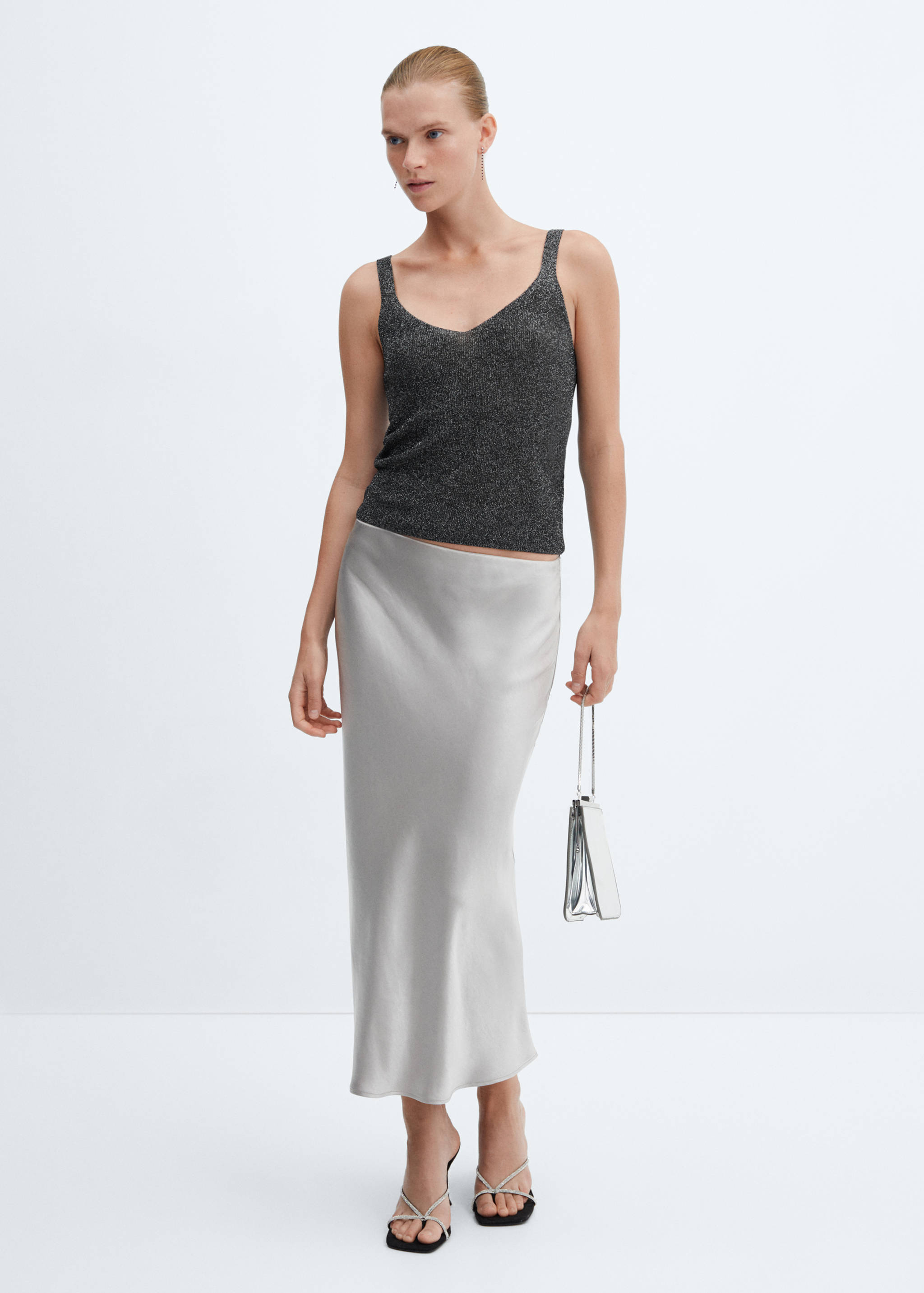 Lurex knitted top - General plane