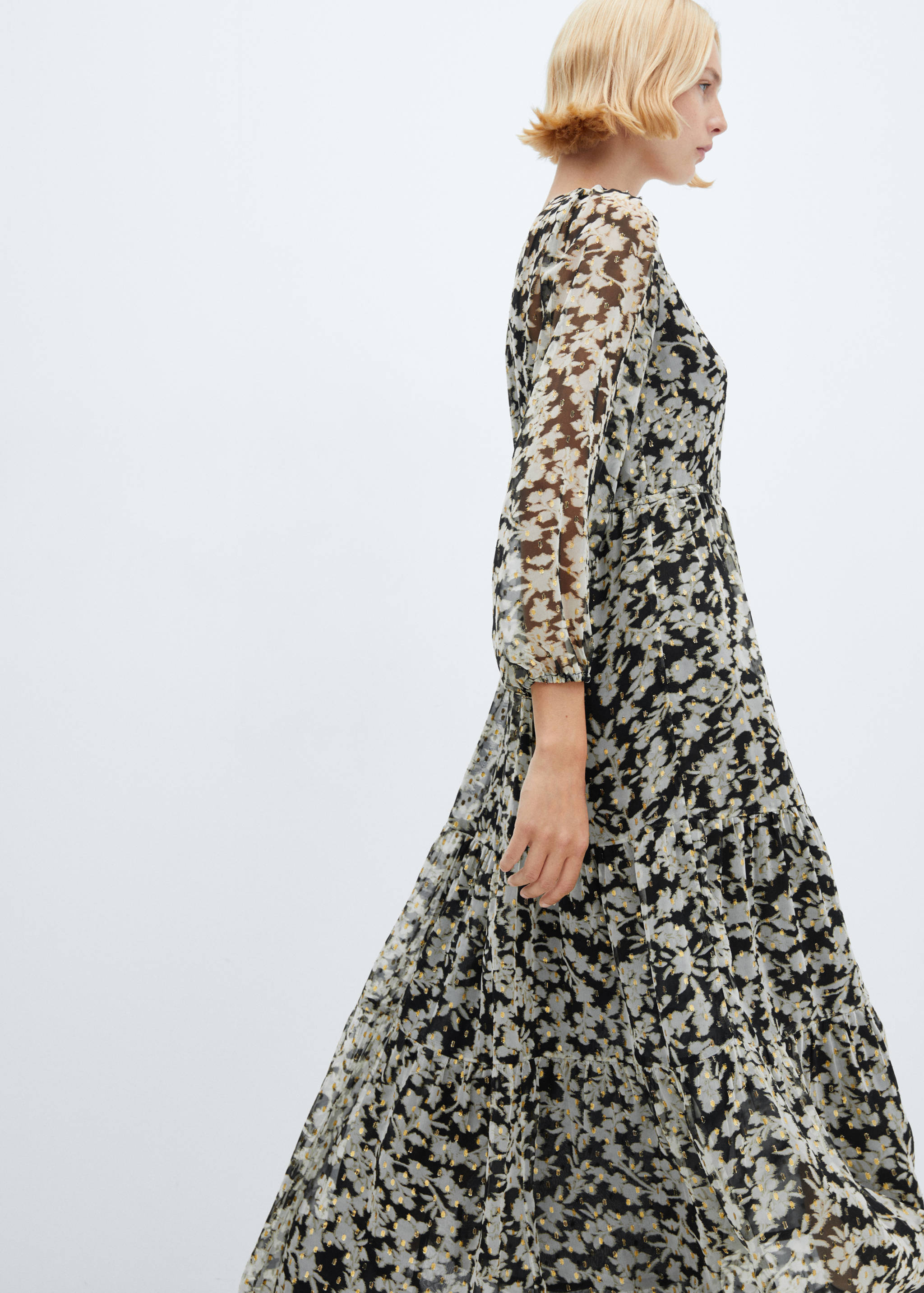 Φόρεμα μίντι φλοράλ - Λεπτομέρεια του προϊόντος 2