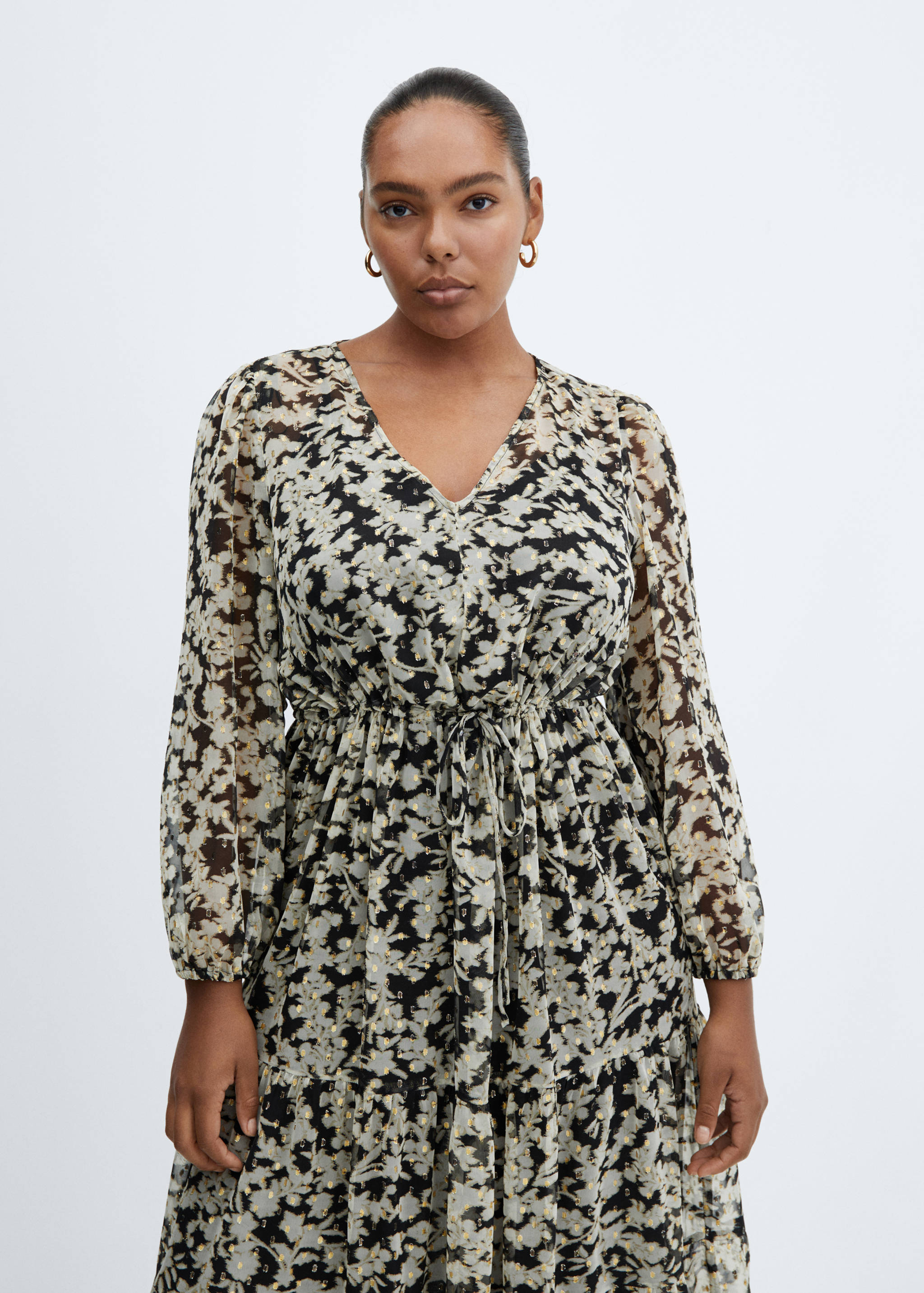 Φόρεμα μίντι φλοράλ - Λεπτομέρεια του προϊόντος 5