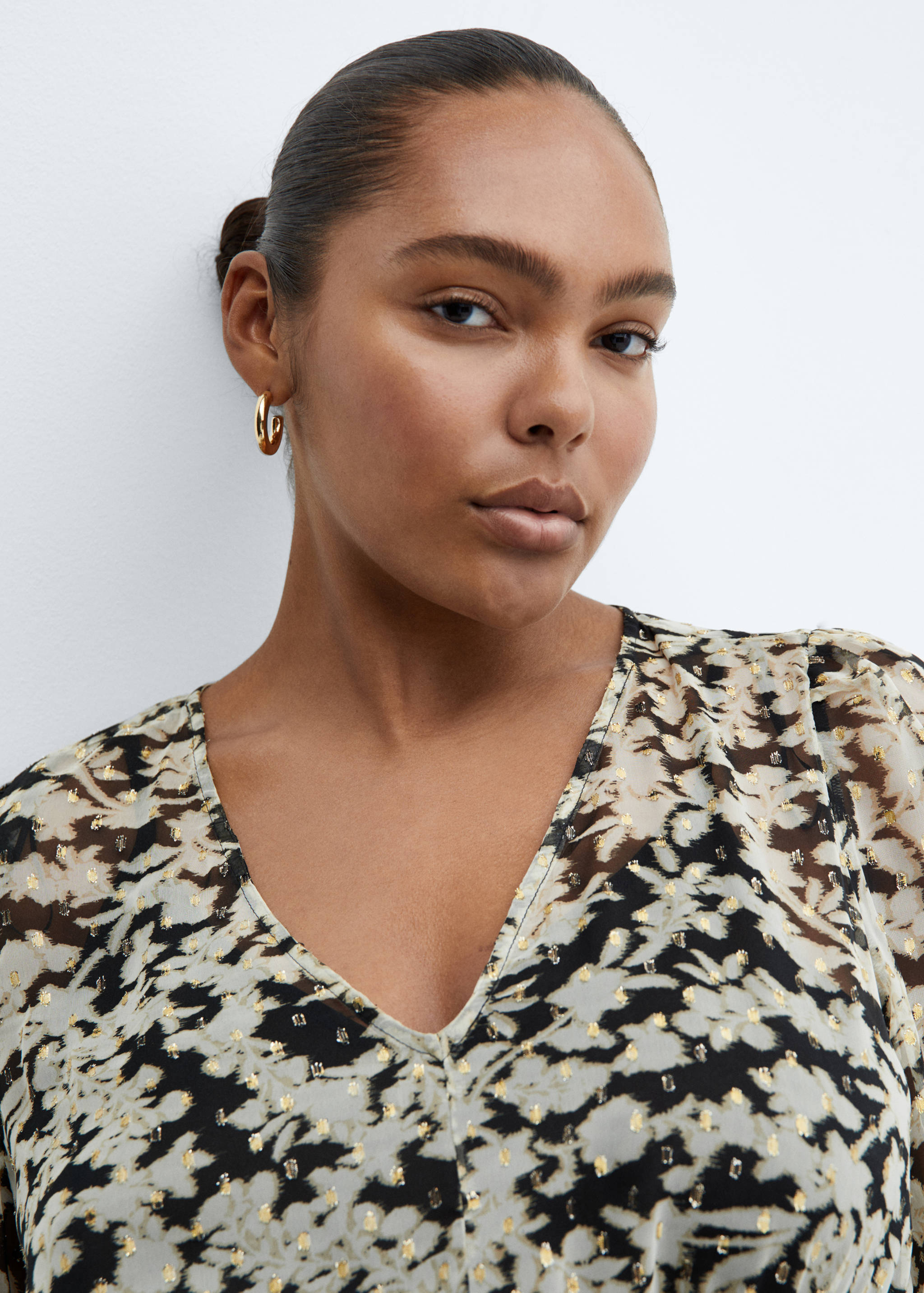 Φόρεμα μίντι φλοράλ - Λεπτομέρεια του προϊόντος 4