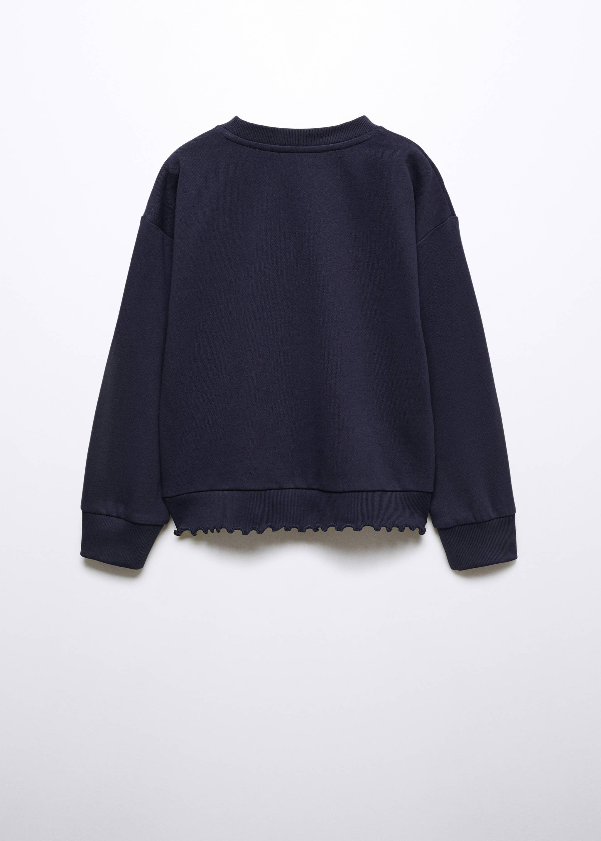 Embroidered message sweatshirt - Reverse of the article