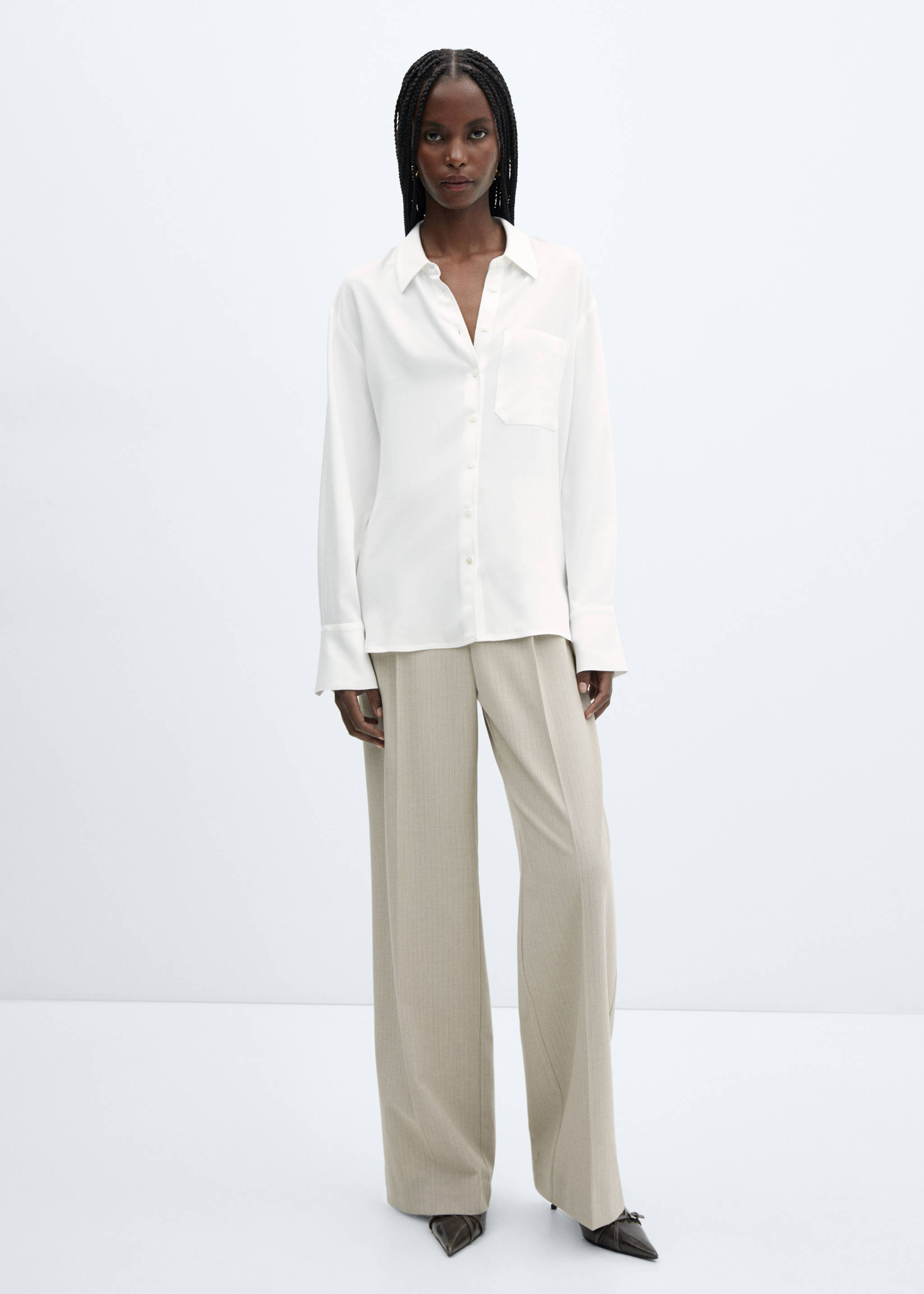 Pocket flowy shirt - General plane