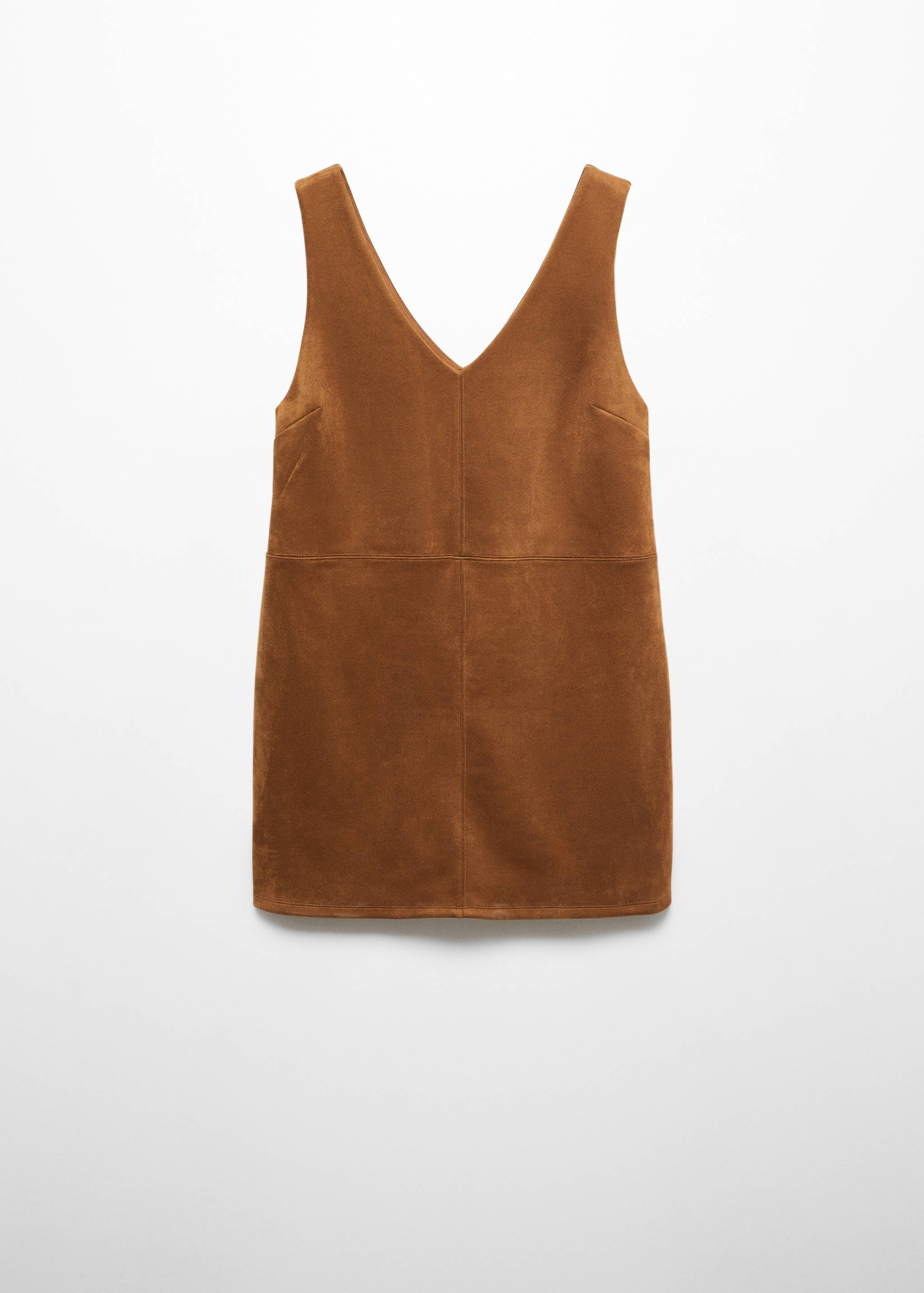 Straight suede dress - Article without model