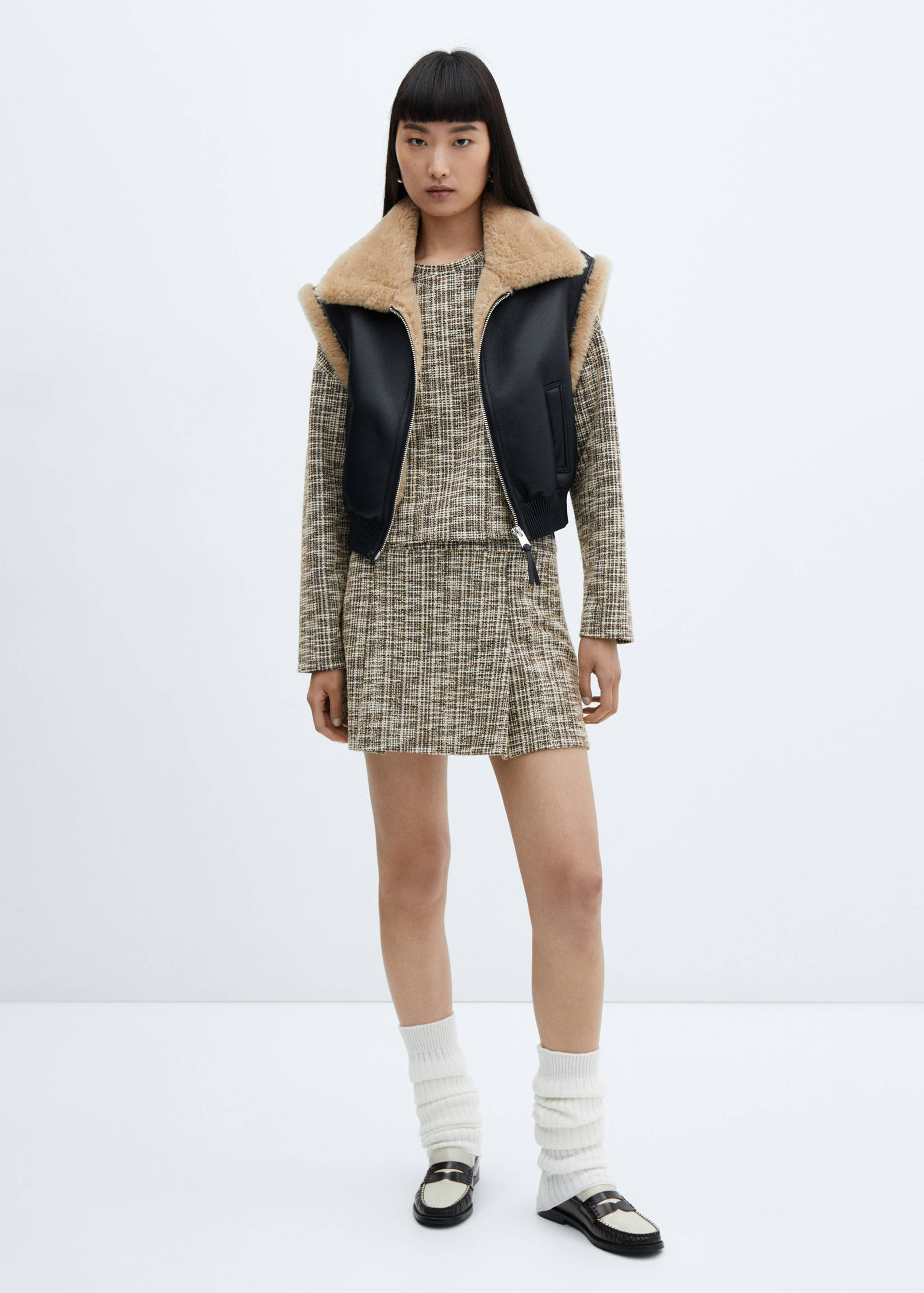 Jupe tweed chinée - Plan général