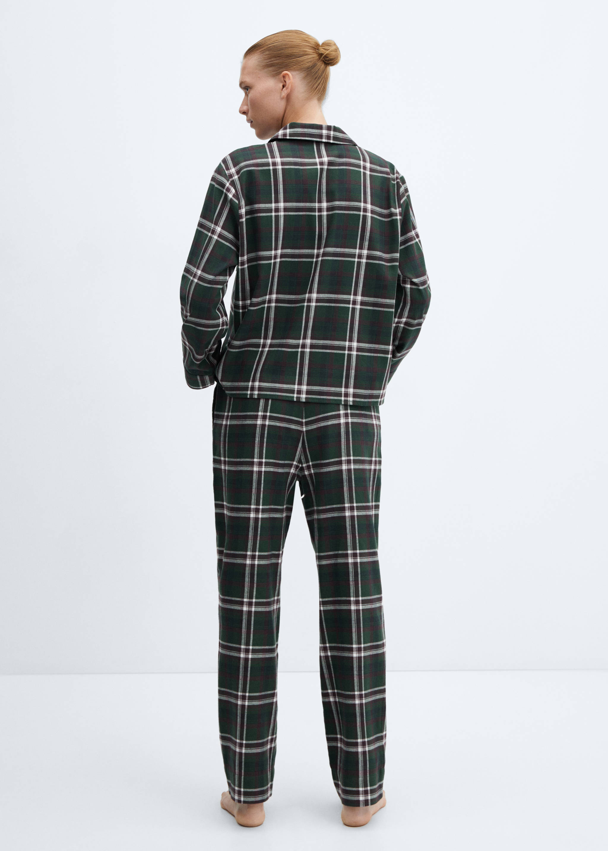Pyjamahemd aus Flanell-Baumwolle - Rückseite des Artikels