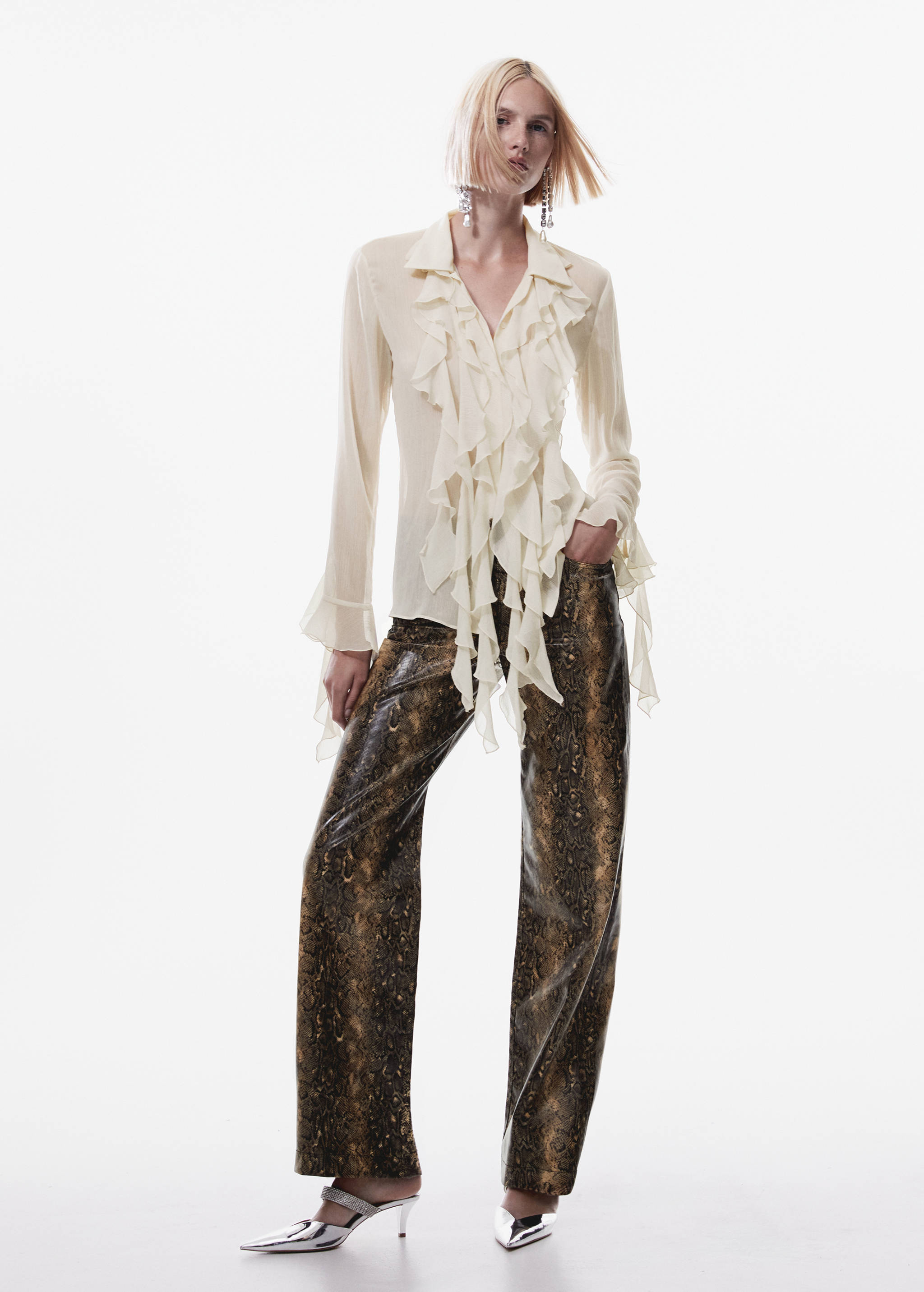 Snake print pants - General plane