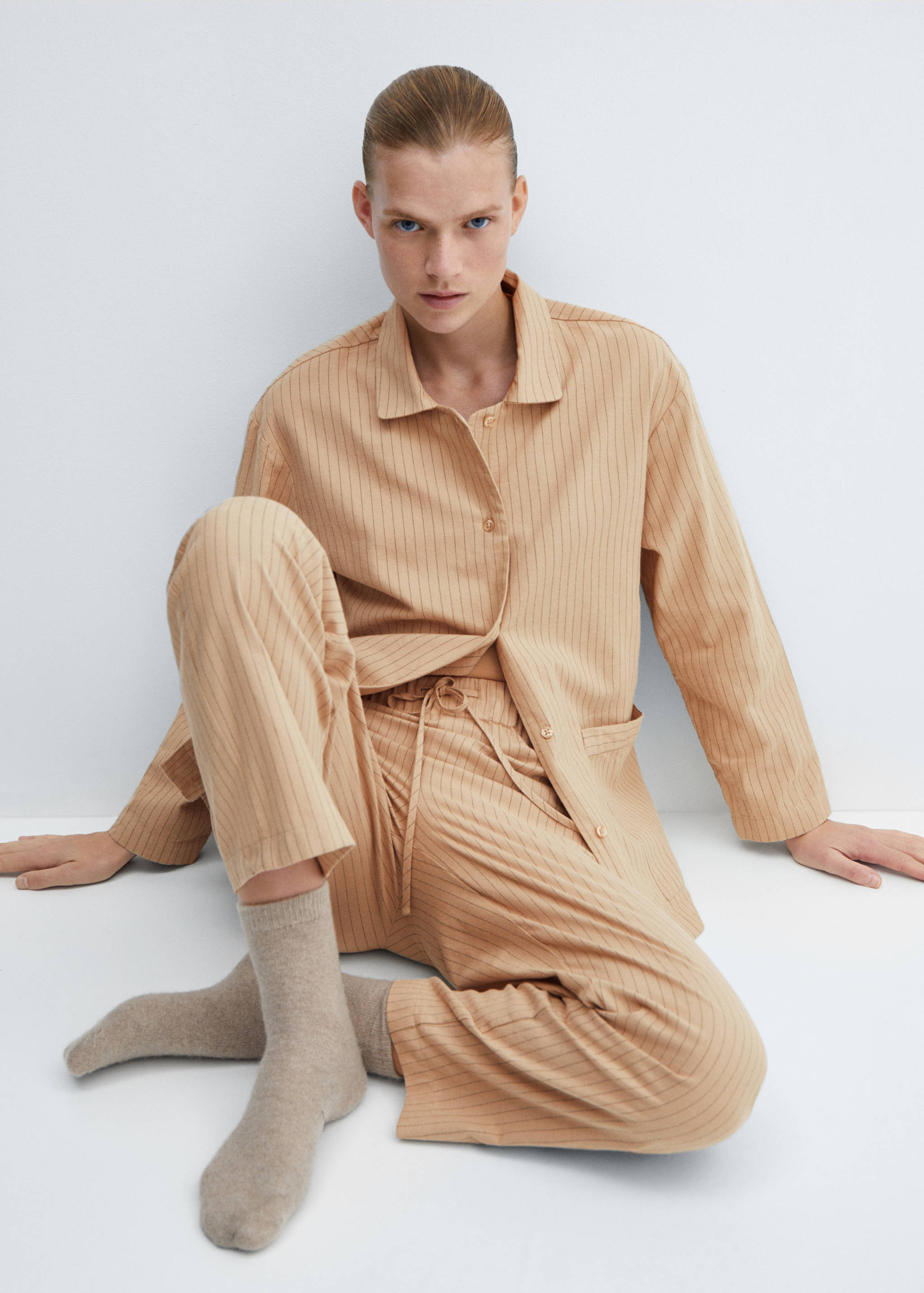 Striped pyjama shirt - Details of the article 2