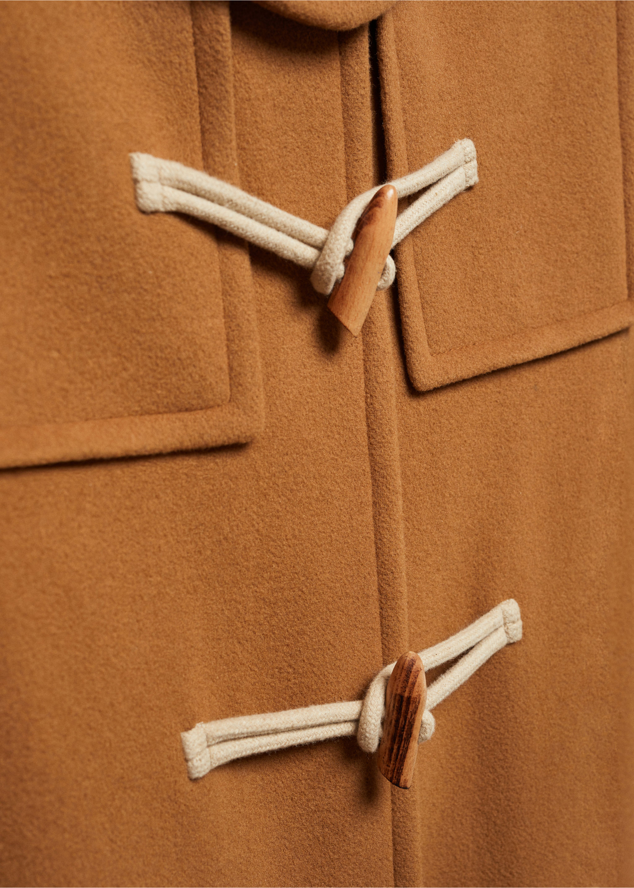 Dufflecoat aus Wolle mit Kapuze - Detail des Artikels 8