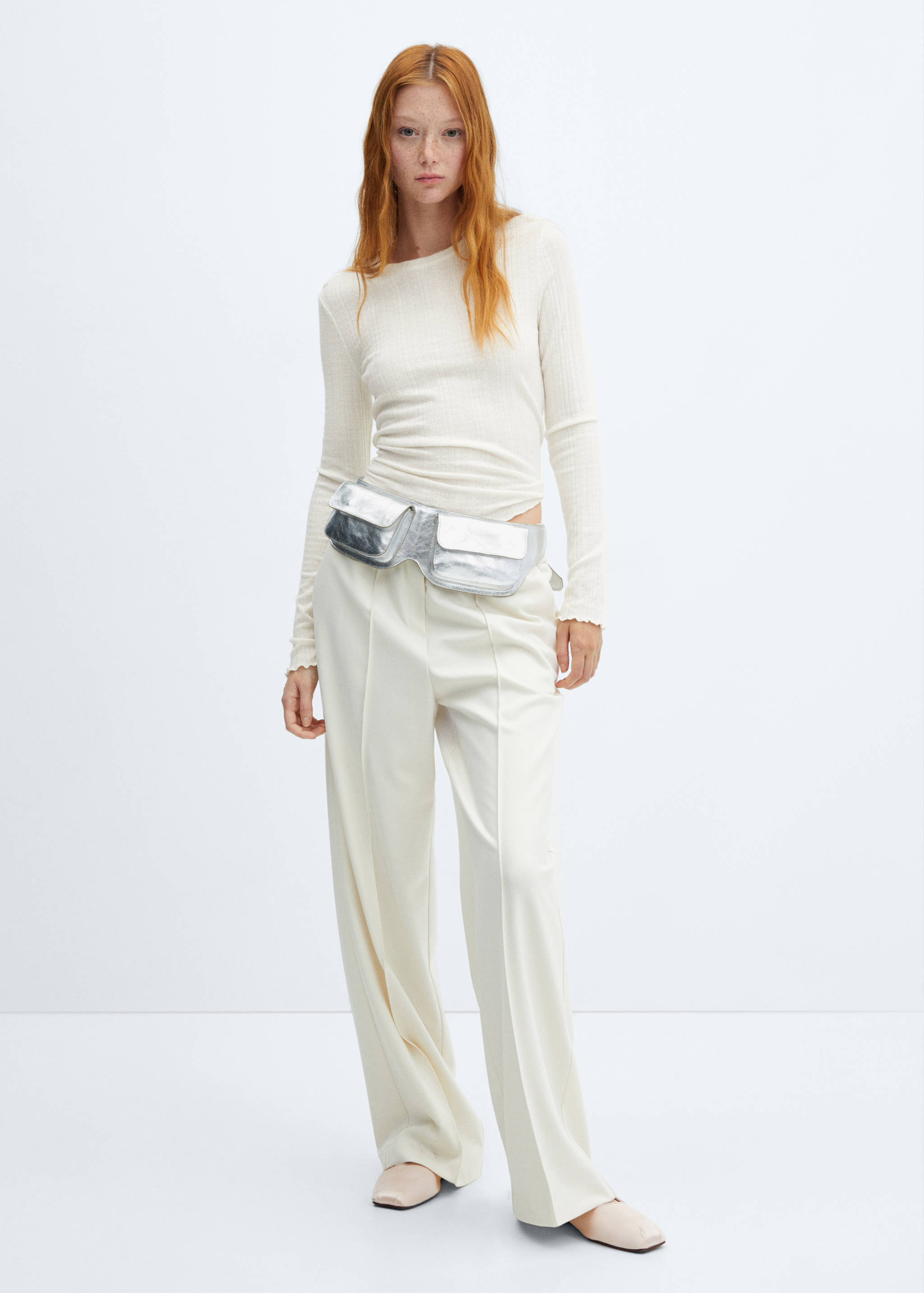 Long-sleeved knitted t-shirt - General plane