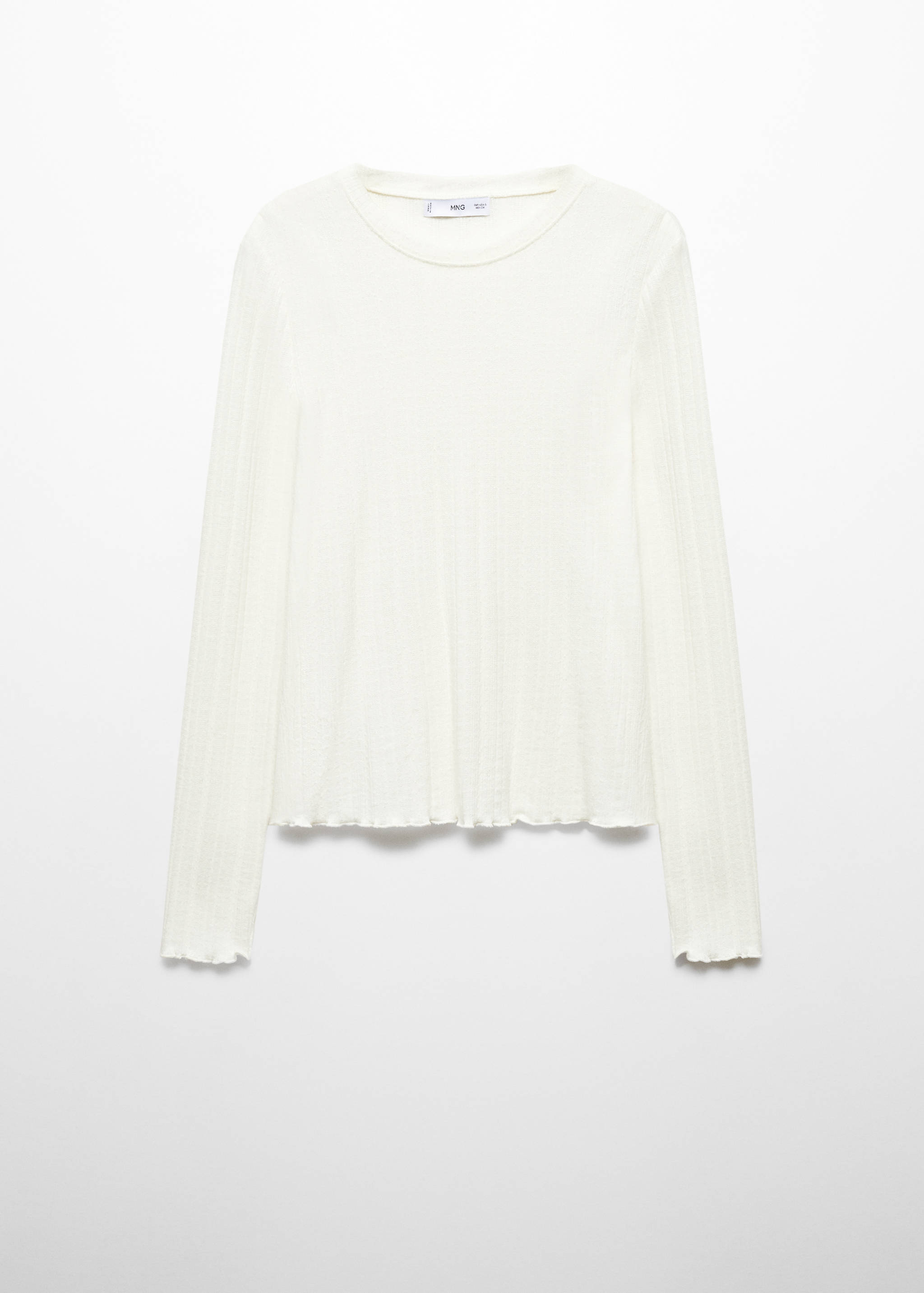 Long-sleeved knitted t-shirt - Article without model