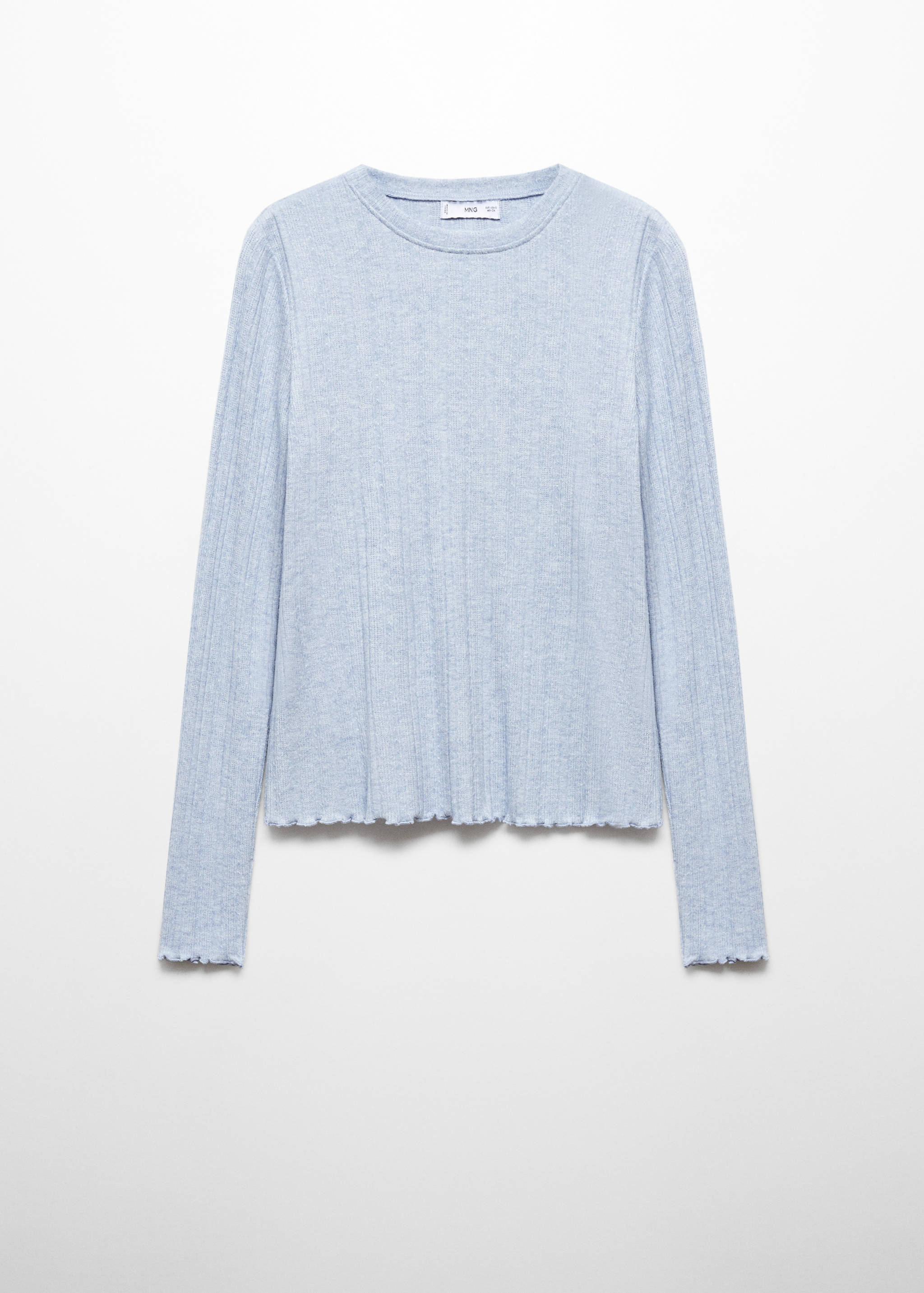 Long-sleeved knitted t-shirt - Article without model