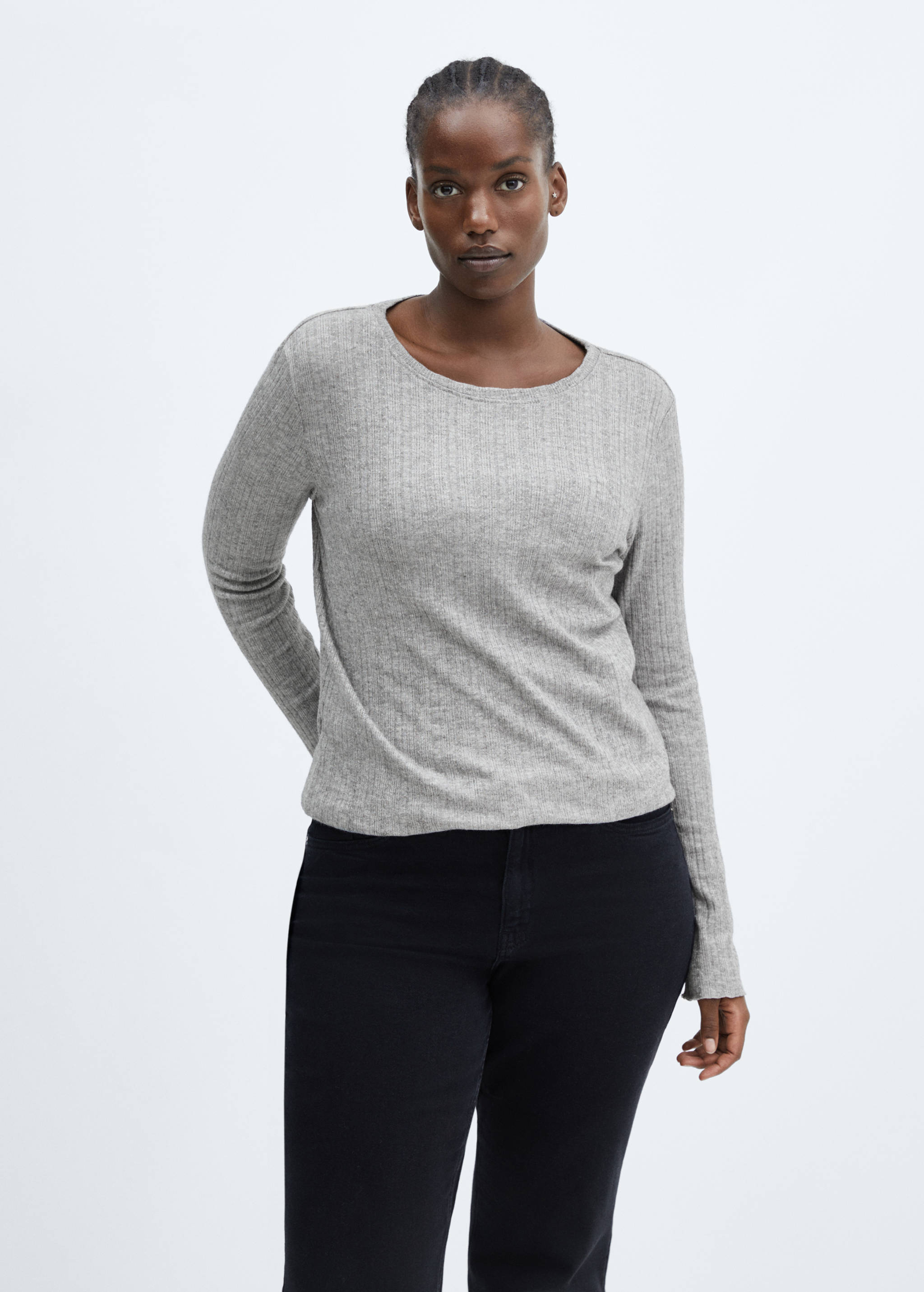 Long-sleeved knitted t-shirt - Details of the article 5