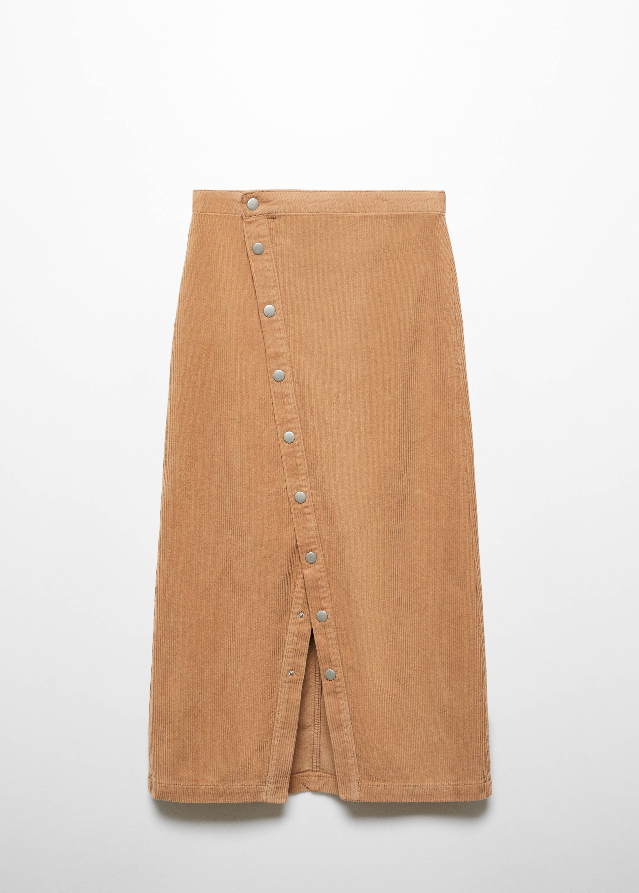 Buttoned corduroy skirt - Article without model