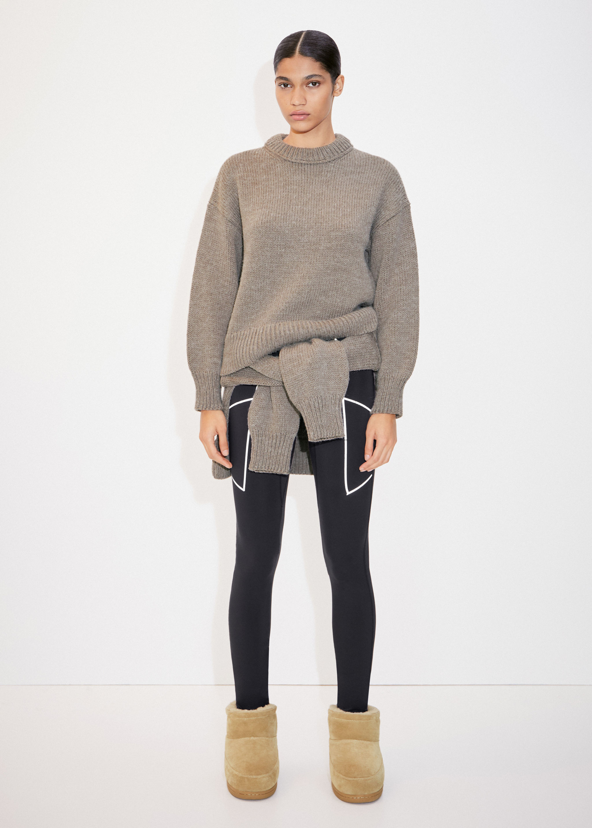 Leggings with zipped hem - General plane
