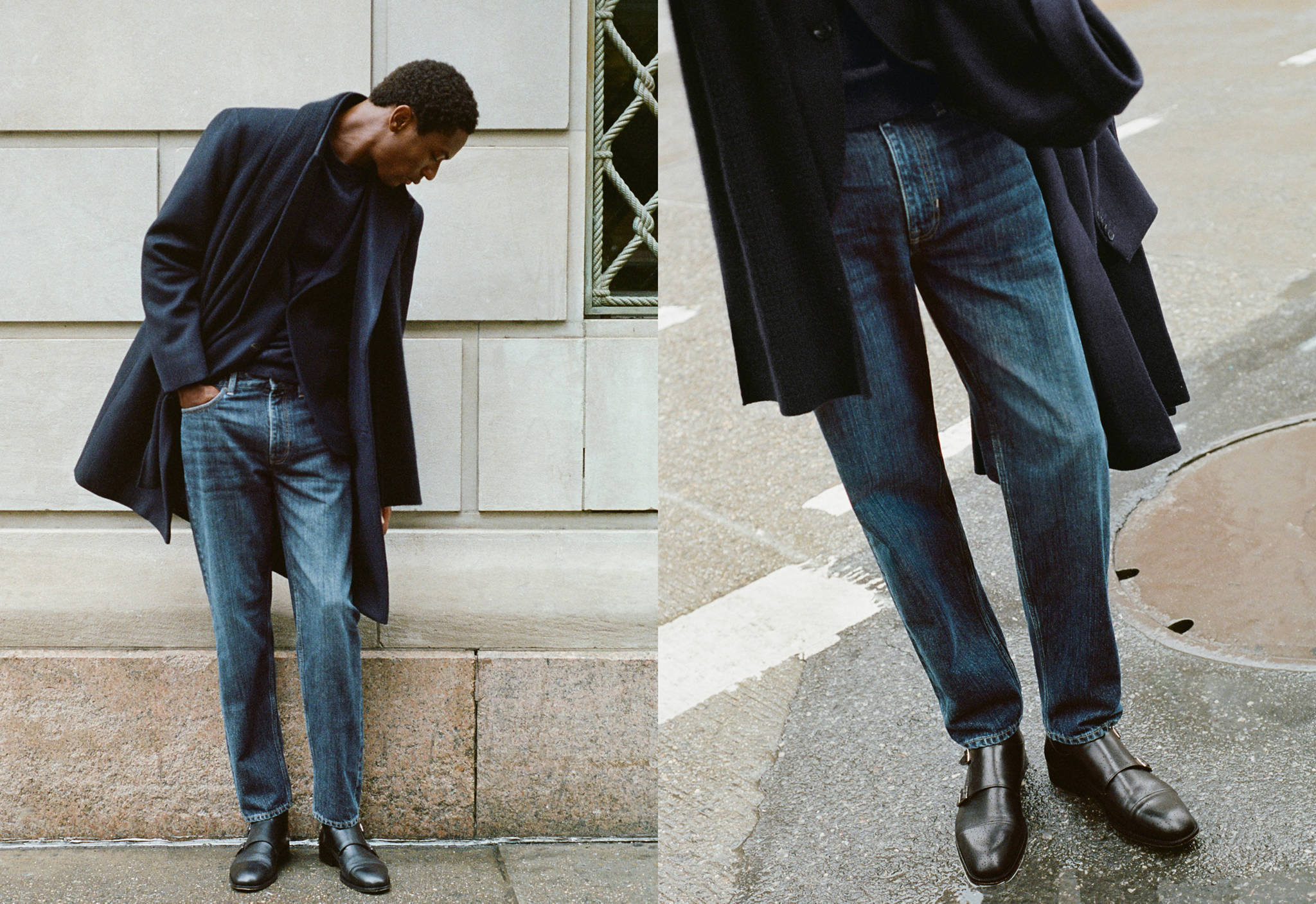 Texans selvedge straight fit - Pla panoràmic