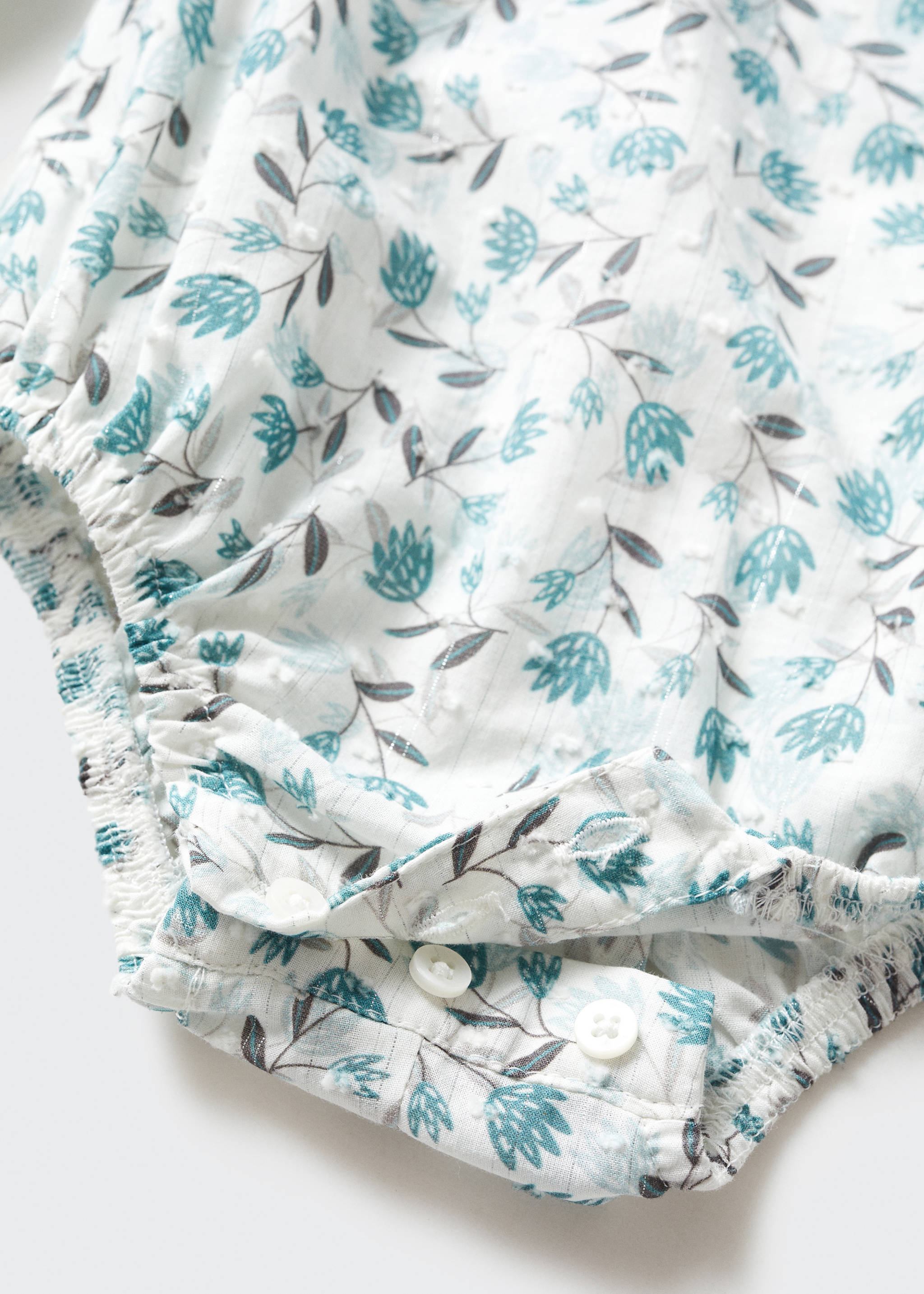 Print cotton one-piece suit - Details of the article 0