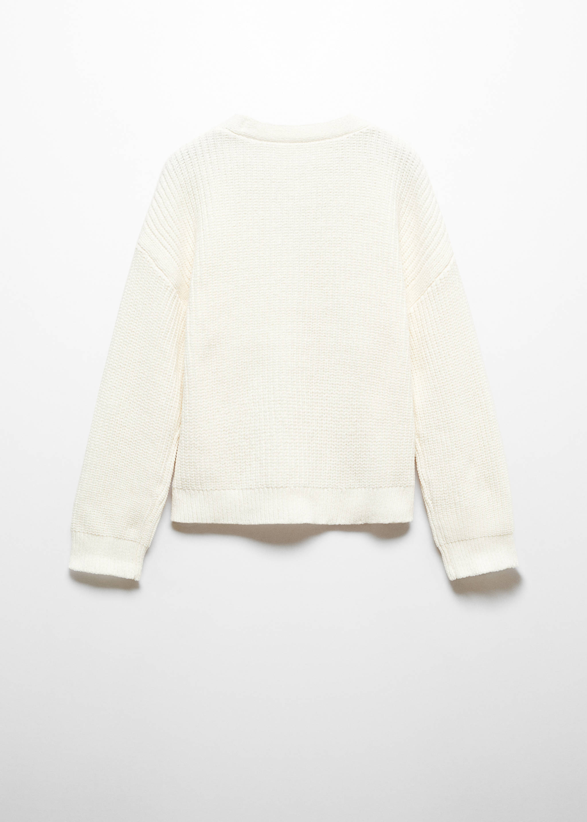 Chenille gebreid vest - Achterkant van het artikel