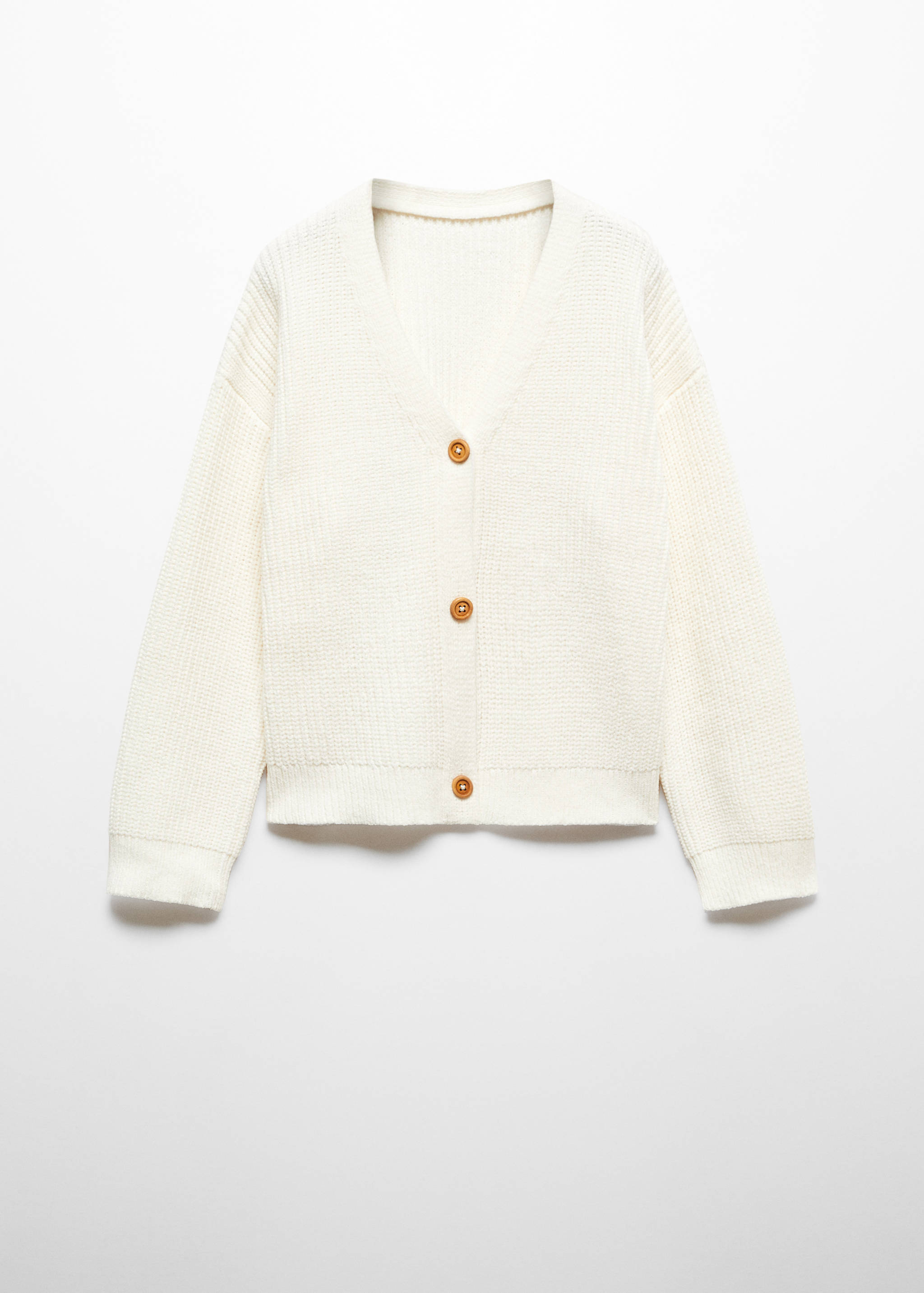 Chenille knitted cardigan - Article without model