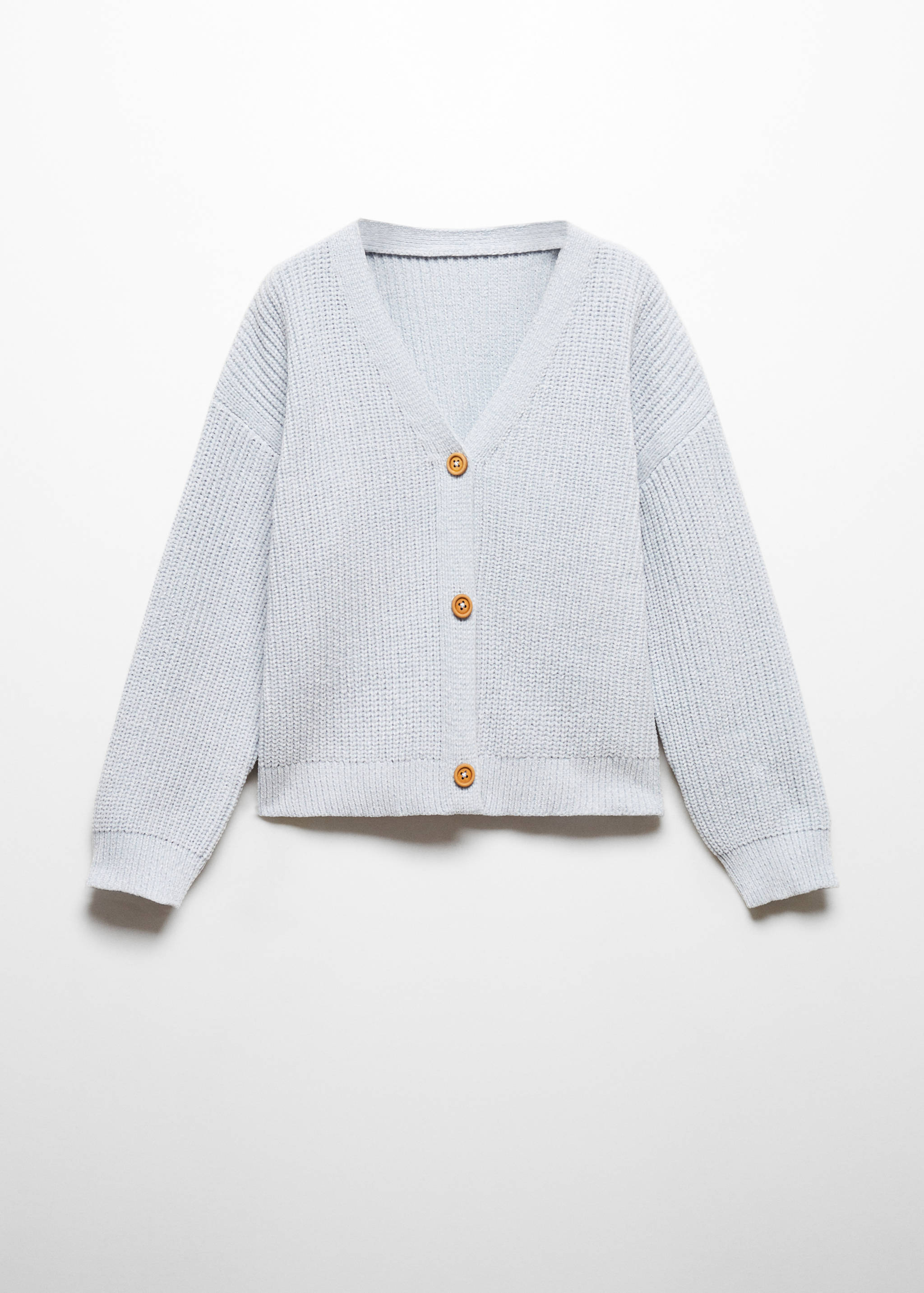 Chenille knitted cardigan - Article without model