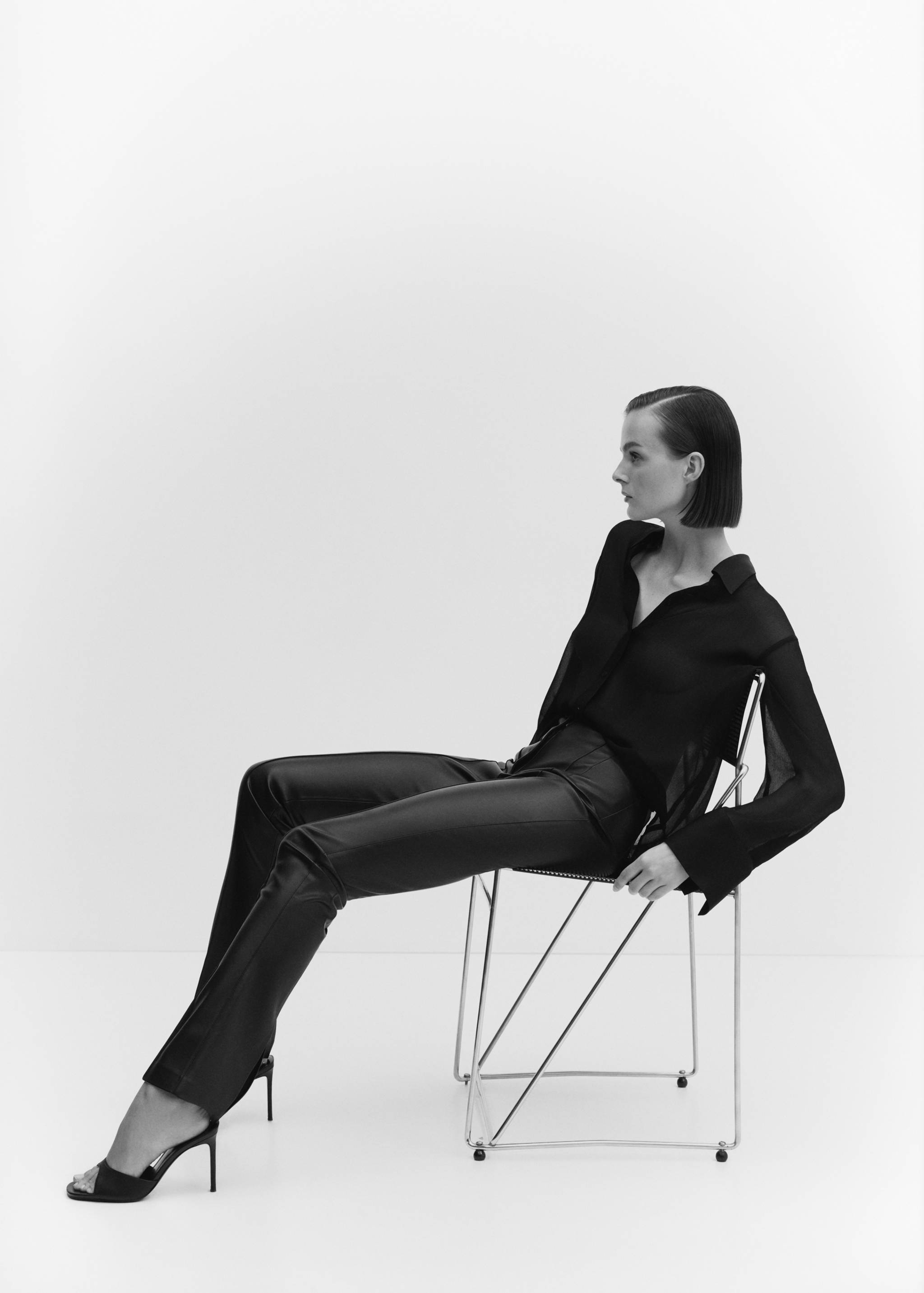 Kalhoty skinny koženého vzhledu - Detail zboží 2