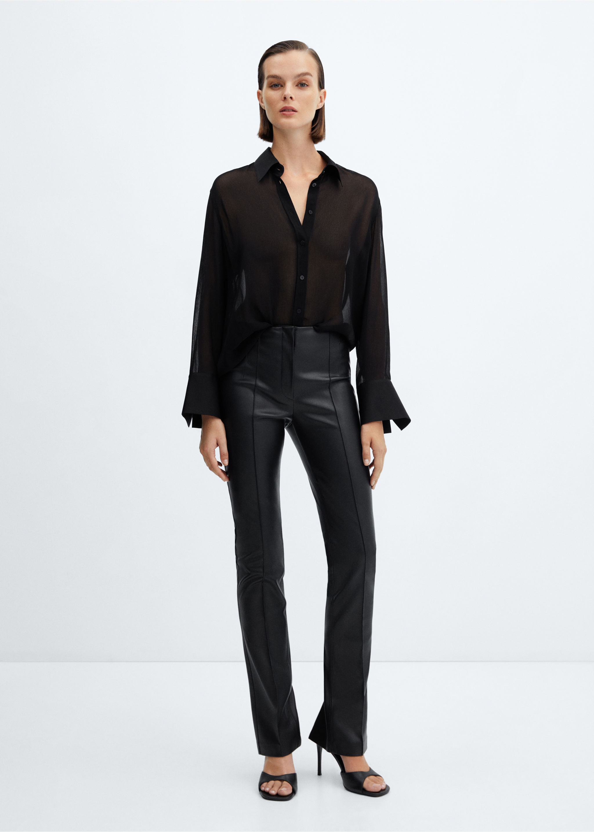 Pantalon skinny simili-cuir - Plan général