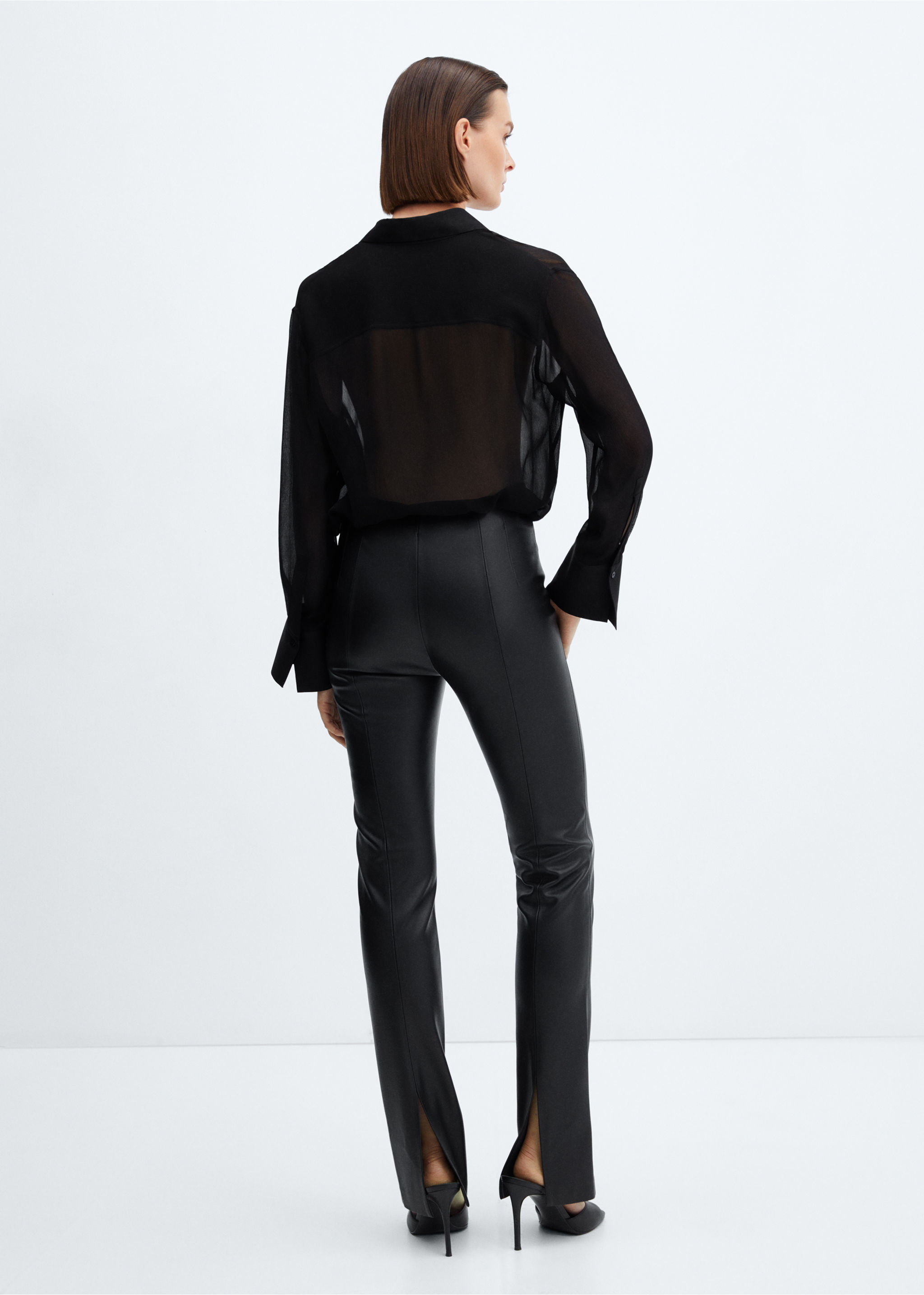 Pantalon skinny simili-cuir - Verso de l’article