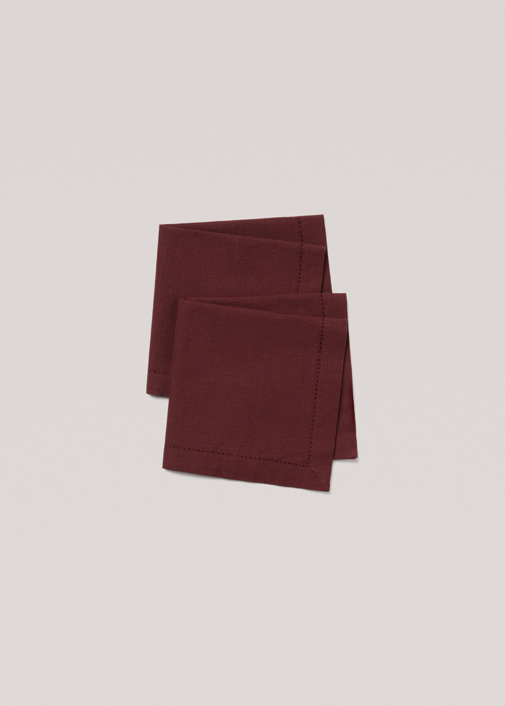 Lot deux serviettes de table broderie ajourée - Détail de l'article 1