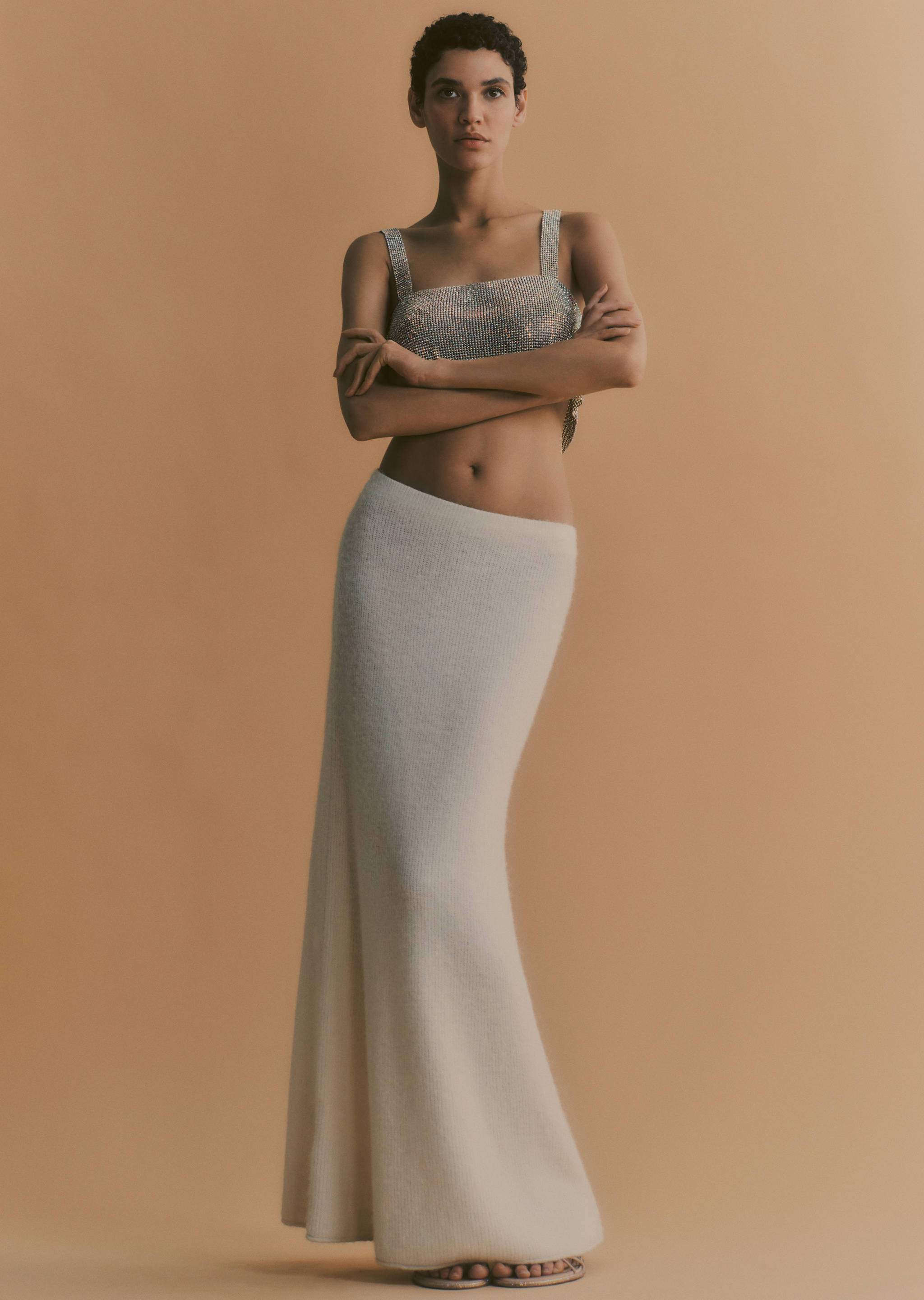 Top se síťovinou a štrasem - Detail zboží 6