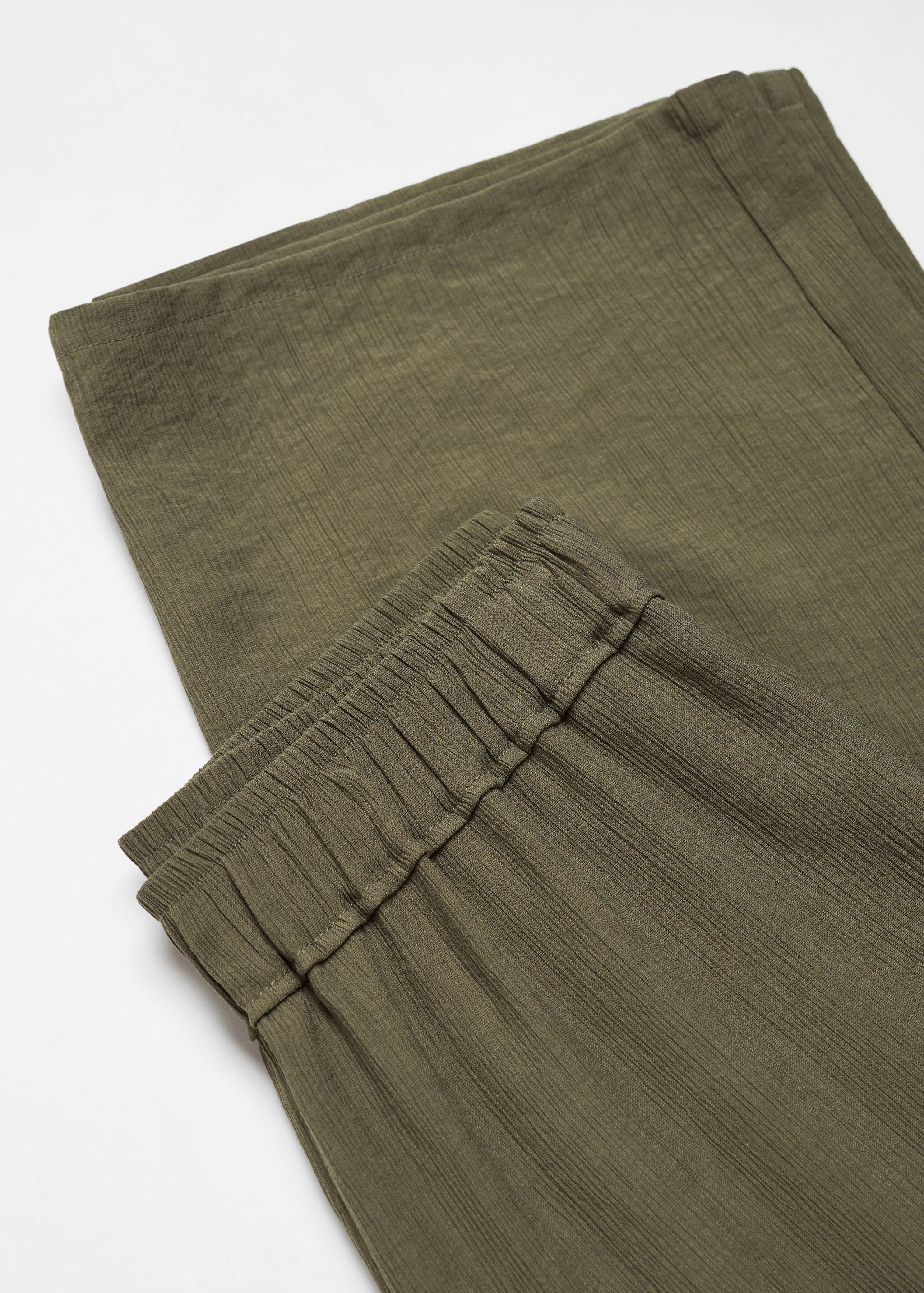 Elastic waist flowy trousers - Details of the article 8