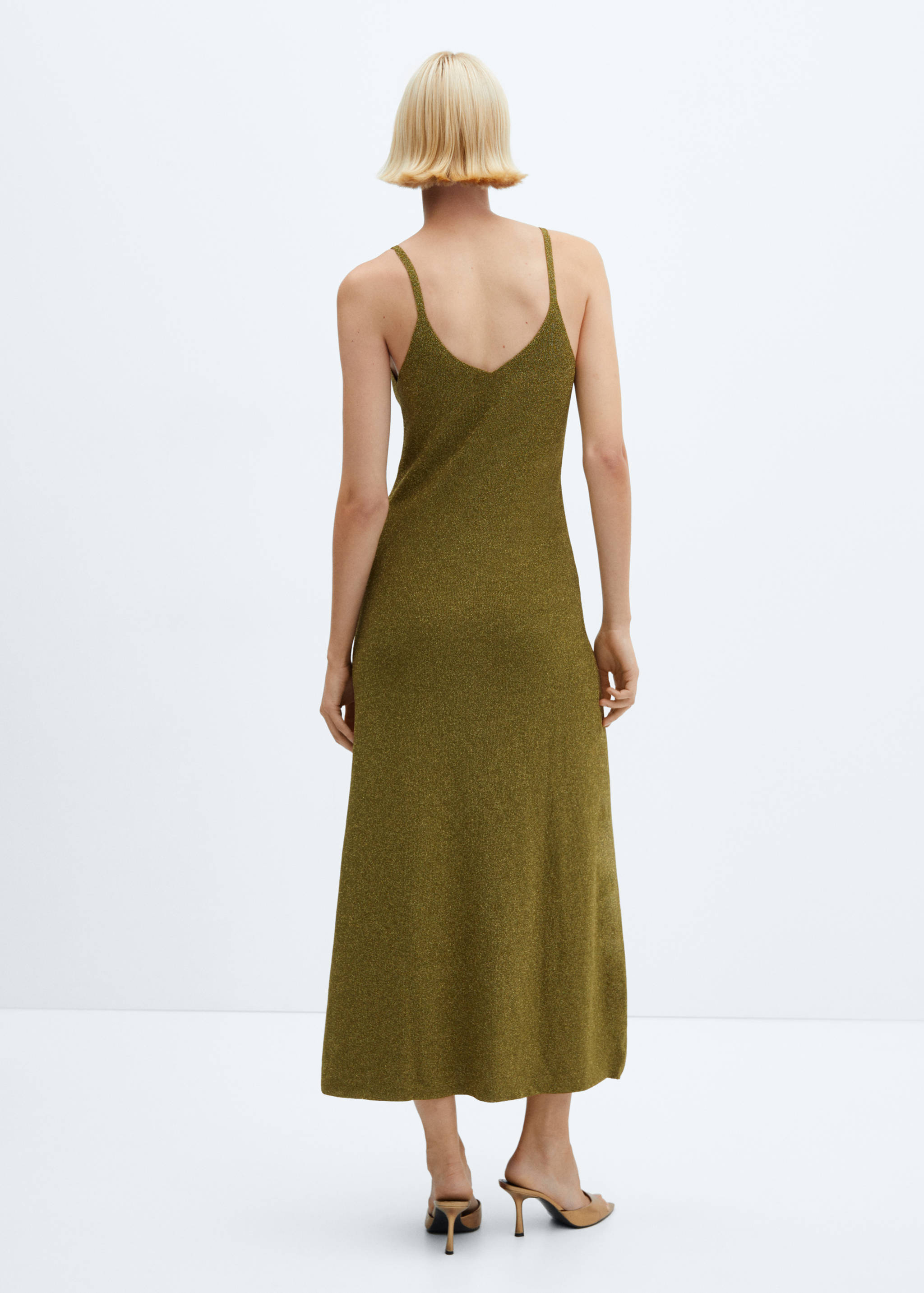 Long lurex dress - Reverse of the article